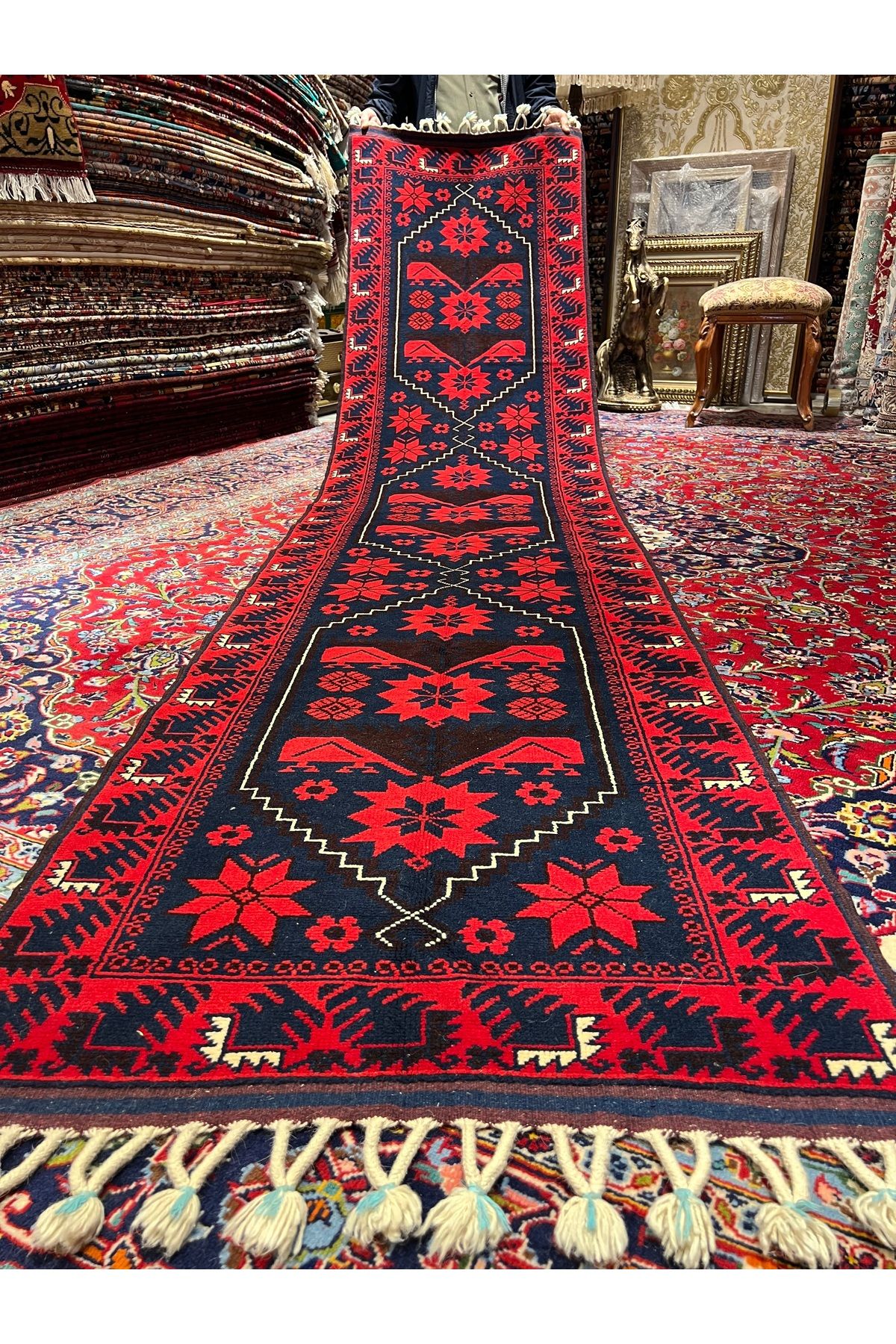 RD RAMAZAN DAĞ EL HALI SANATI El Dokuma Yağcıbedir Halısıdır Birinci Sınıf Kalite Ebat 355x81