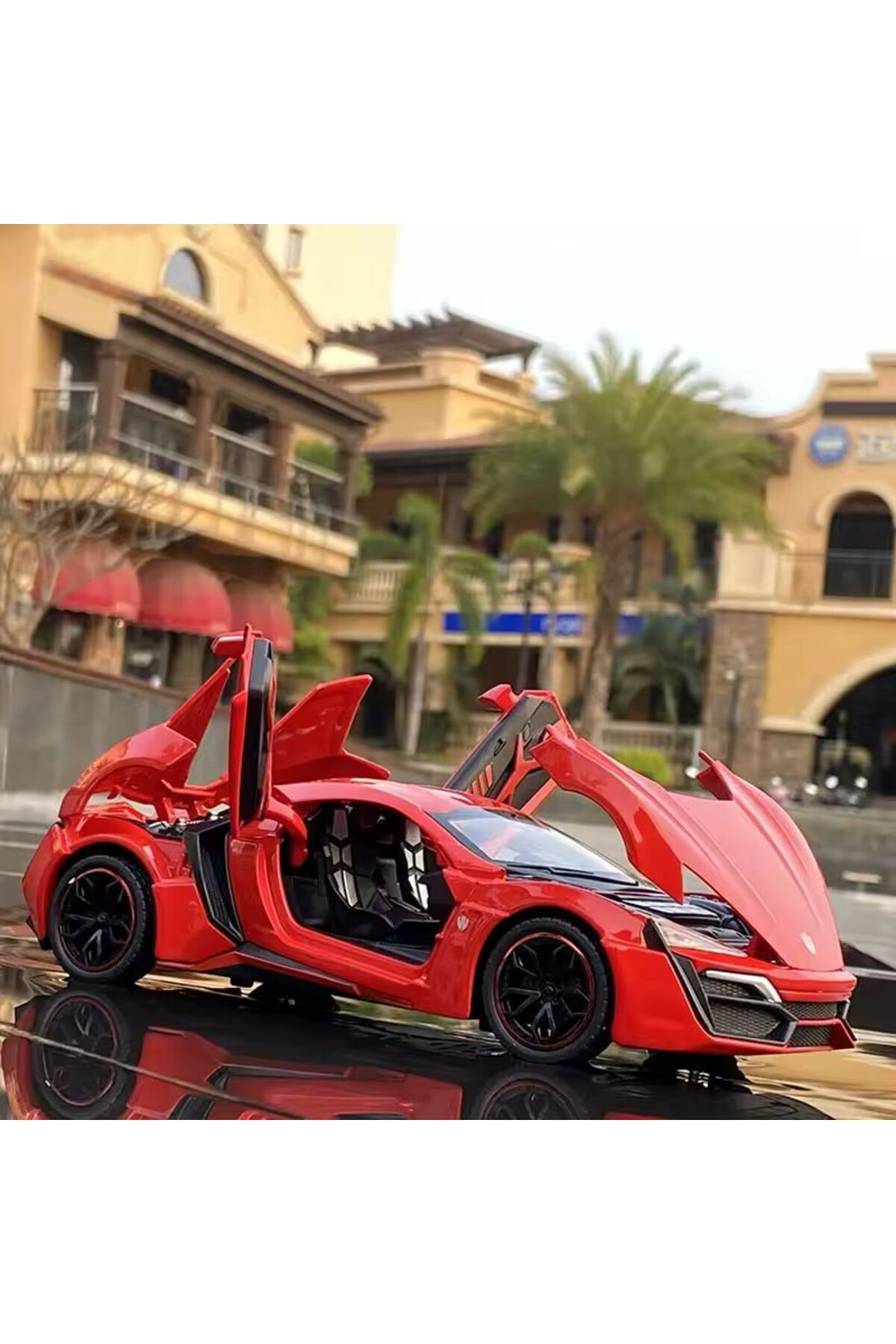SECTOYS Lykan Hypersport Tarz Metal Koleksiyon Işıklı Far Sesli Araba 1:24 Lykan Hypersport Diecast Araba