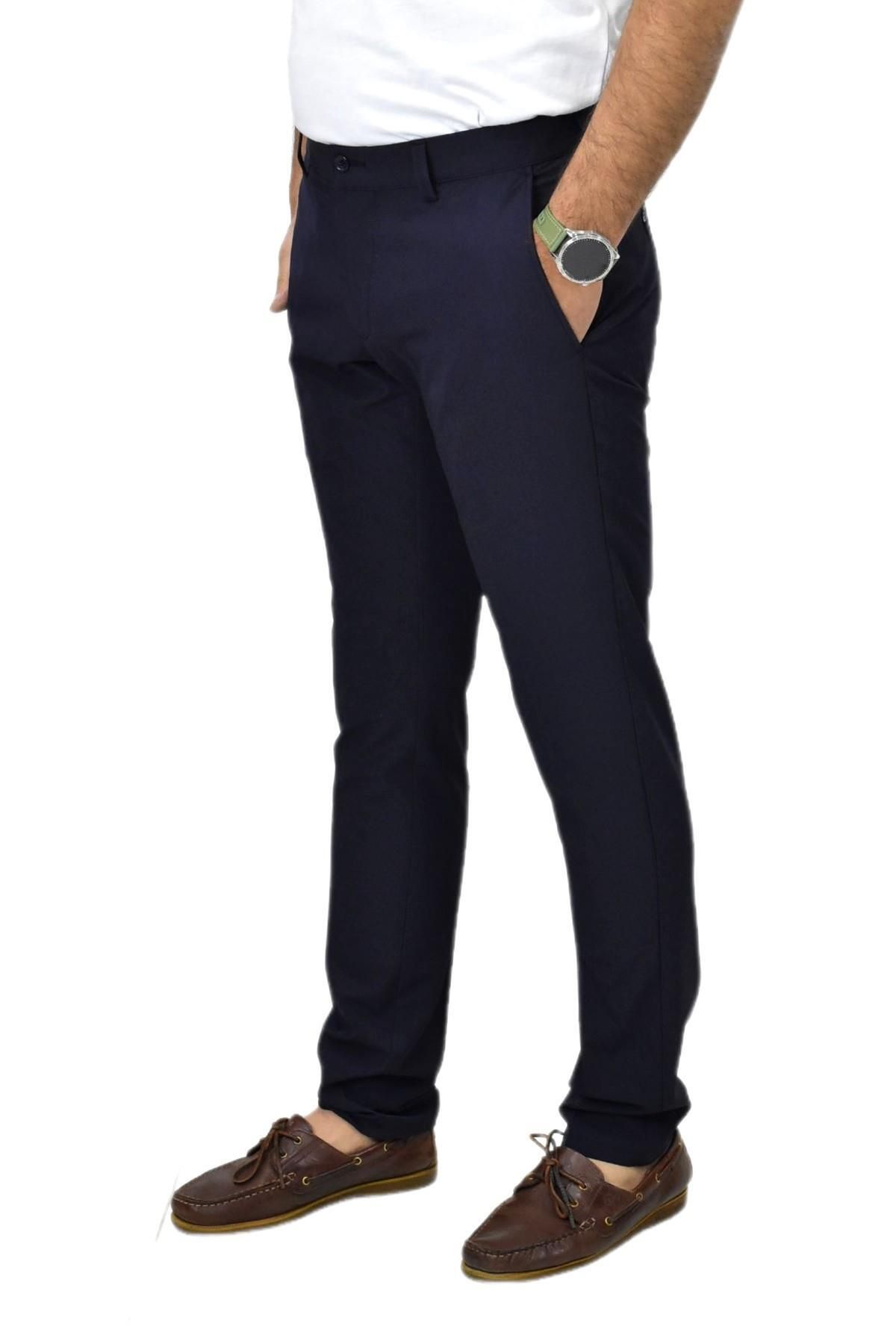 NOTRA Erkek Silim Fit Kumaş Pantolon Gomes 199 BGL-ST04488