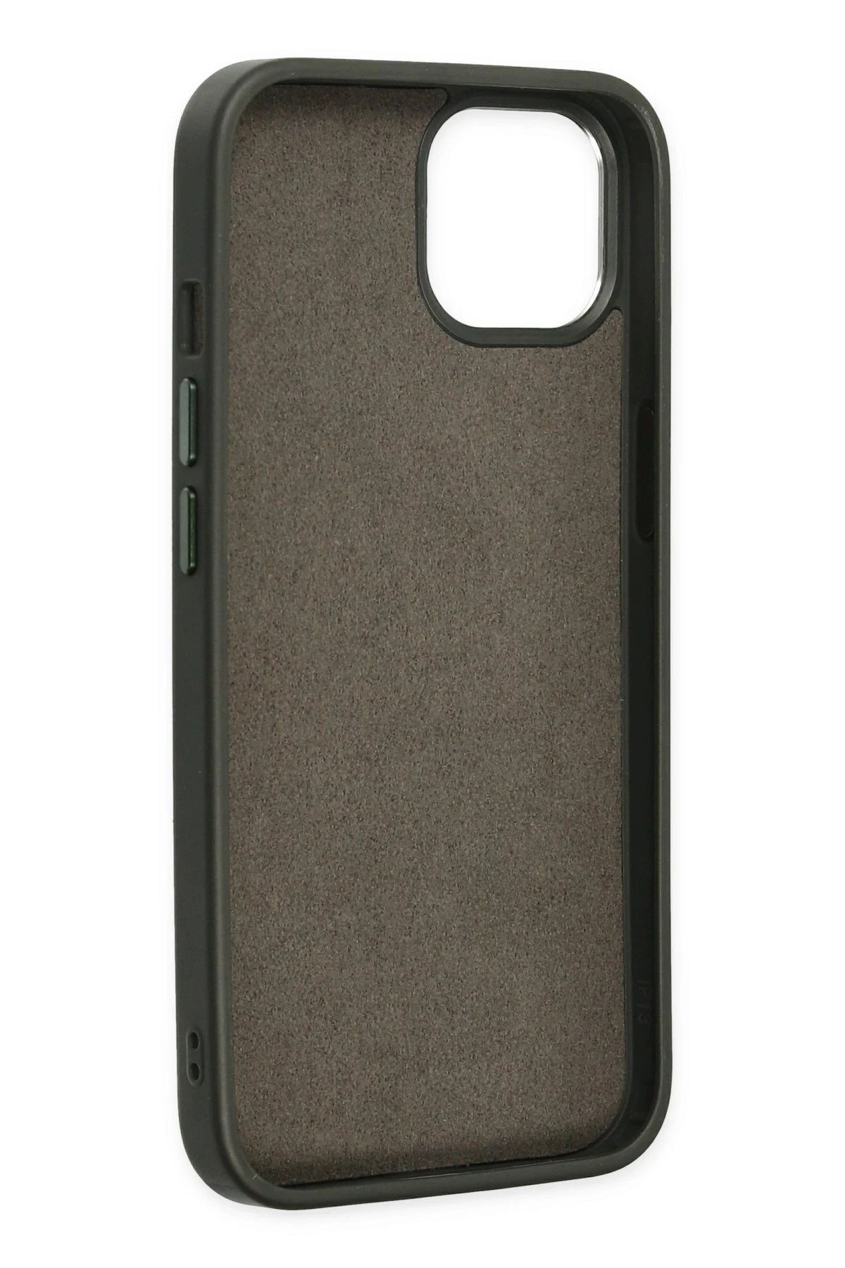 NewFace iPhone 14 Plus Kılıf Asya Deri Silikon - Koyu Yeşil SVLRS