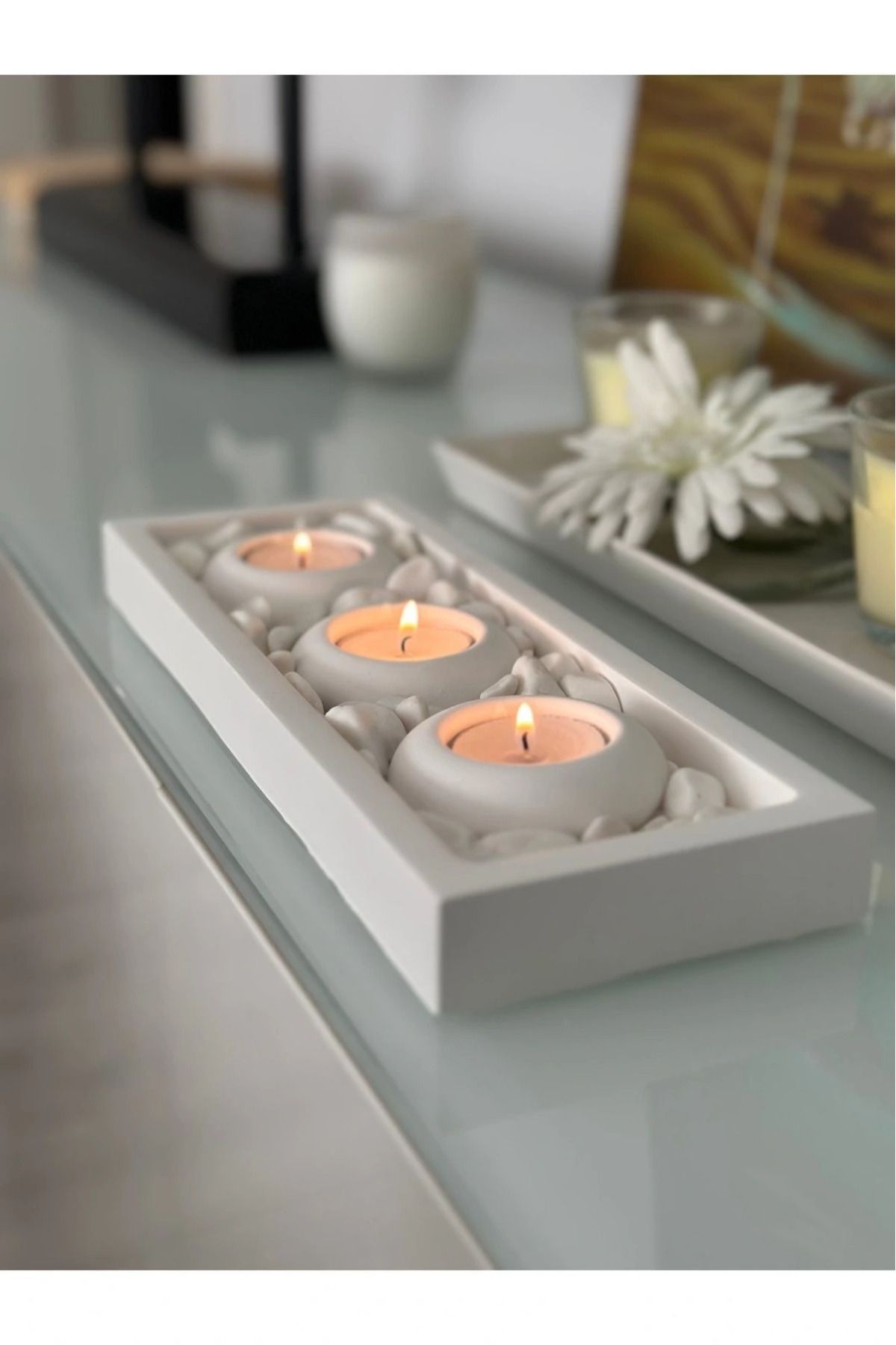 Shop58 Hediye Çantam El Yapımı Mumluk 4 parça