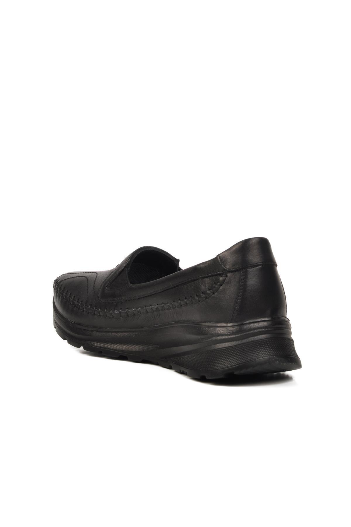 AYAKMOD-0023 Z Black Genuine Leather Women's Casual Shoes 4