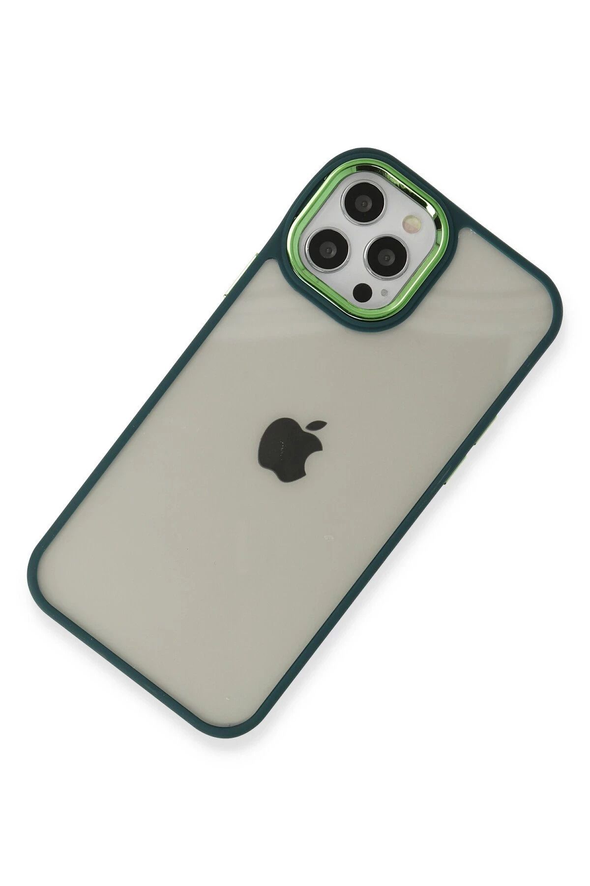 NewFace iPhone 12 Pro Max Kılıf Dora Kapak - Haki Yeşil SVLRS