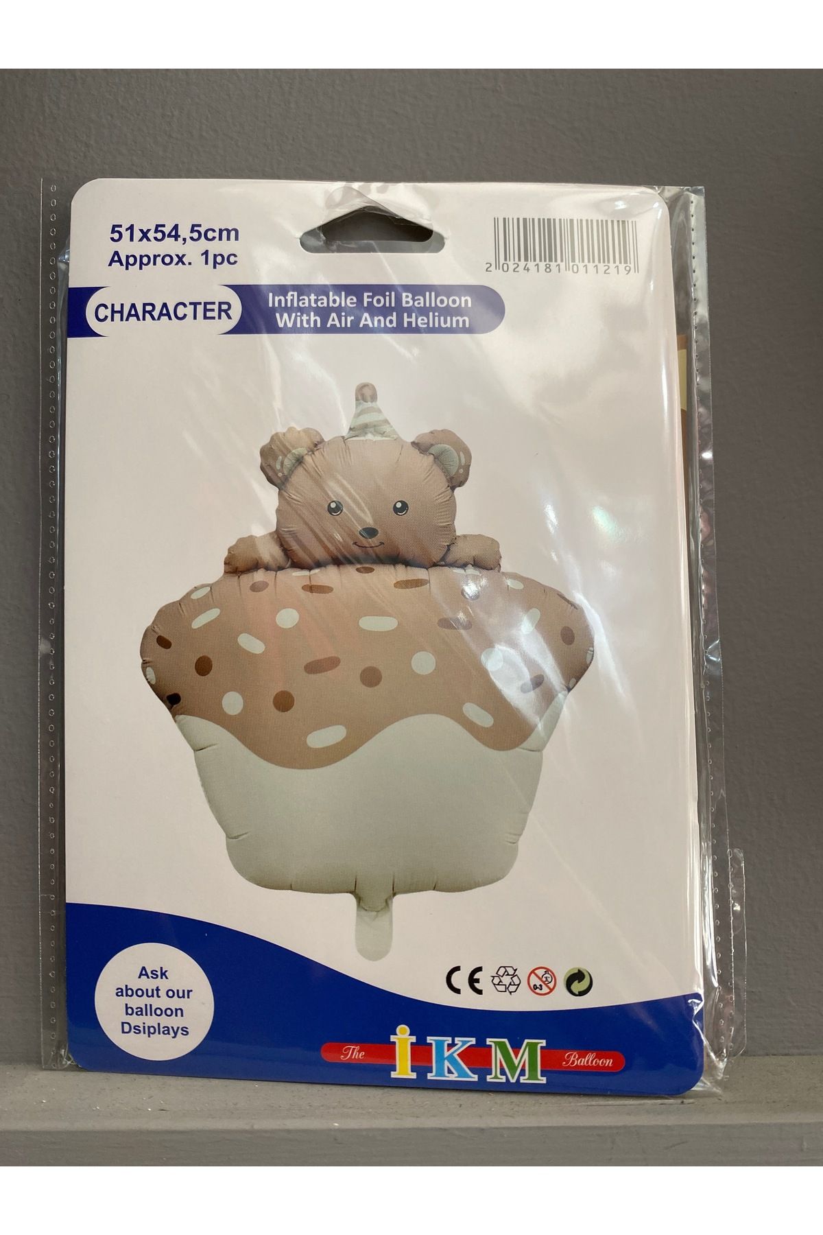 ikm balon Kedili Kek Folyo Balon