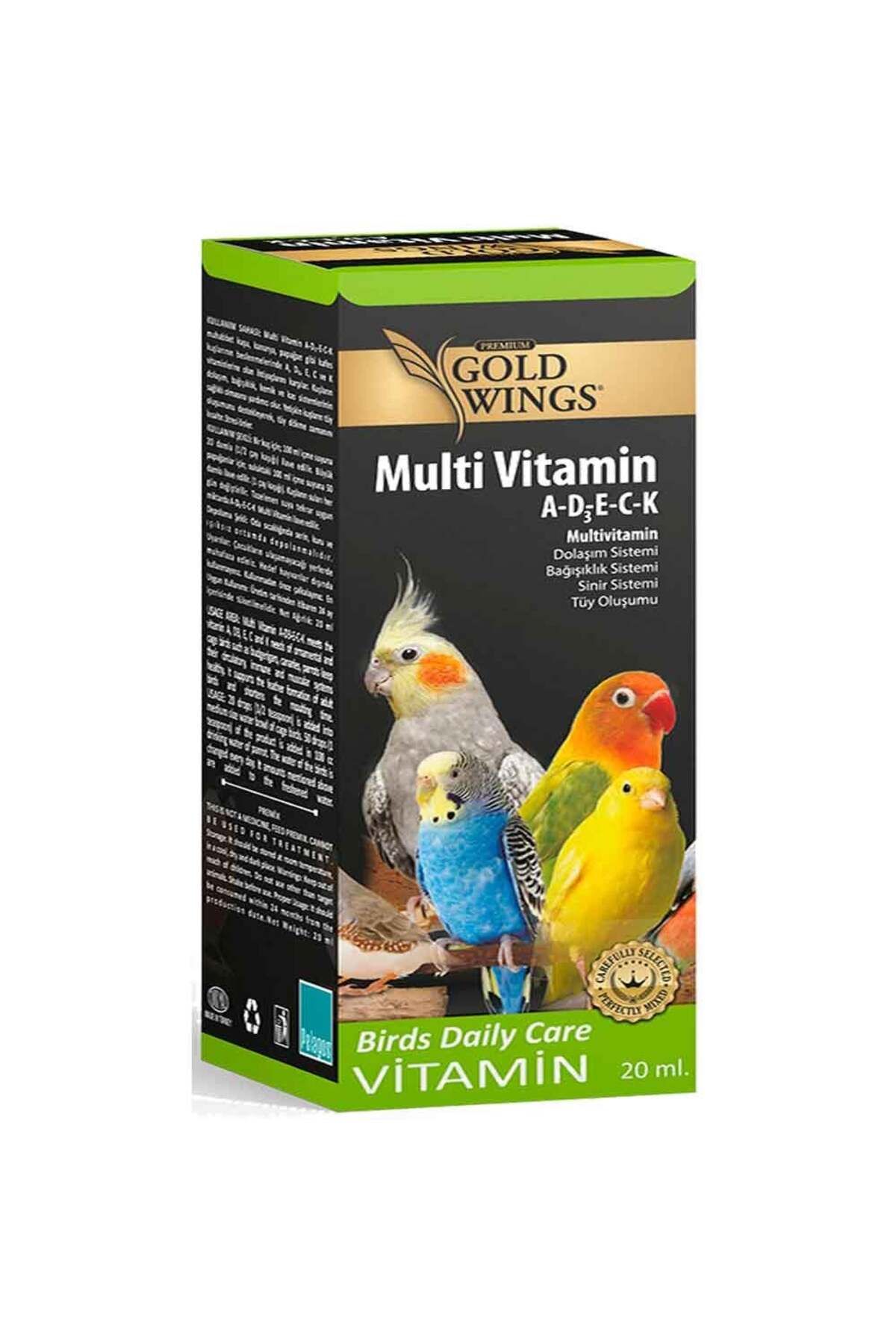 Gold Wings Premium Gold Wings Multivitamin (Tüy Oluşum Destekleyici) 20 ML