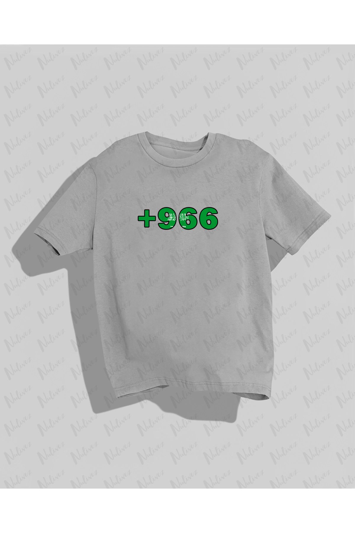 Nulivez Saudi Arabia Tasarımı Baskılı Yüksek Kalite Kompakt Unisex Oversize T-Shirt