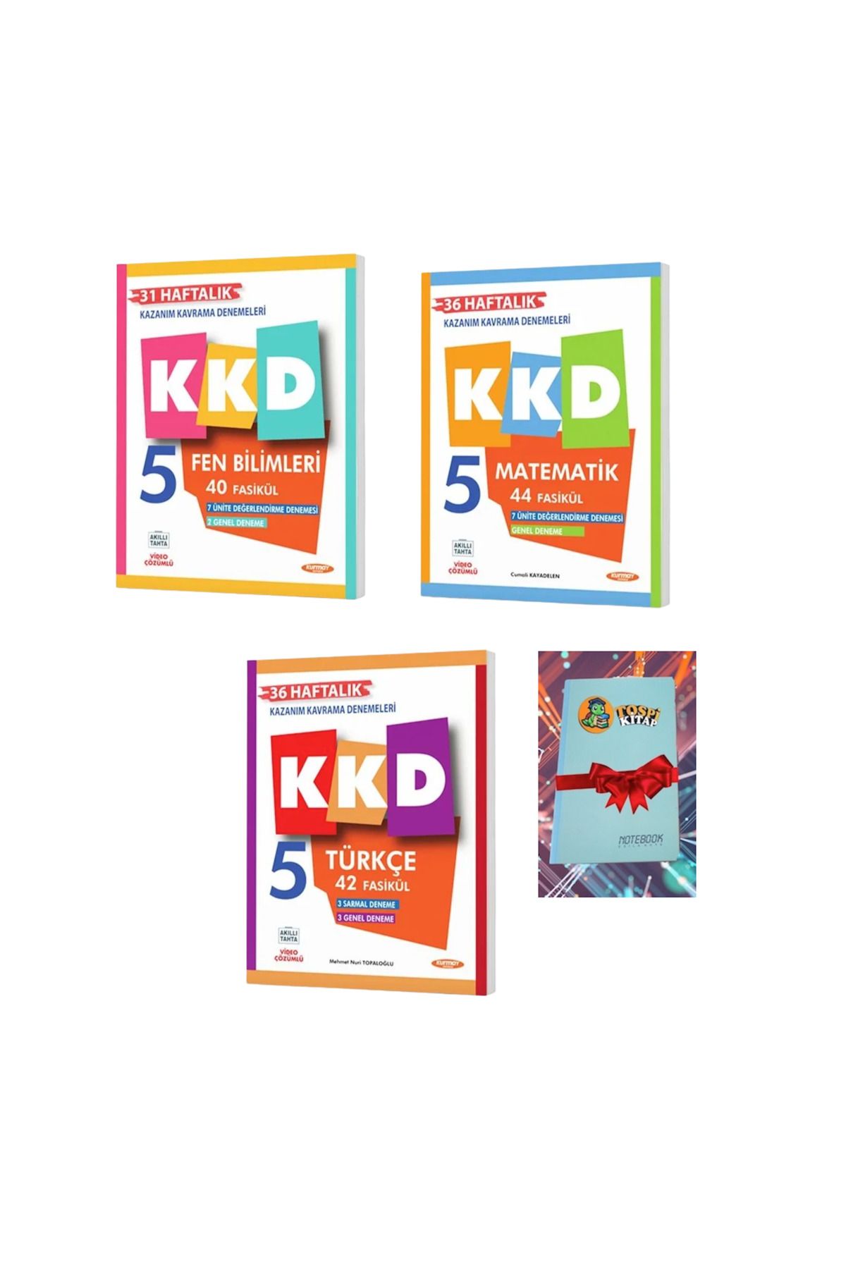 Fenomen Yayıncılık 5 FEN BİLİMLERİ + TÜRKÇE + MATEMATİK Haftalık Kazanım Kavrama (DEFTER HEDİYE) ATG