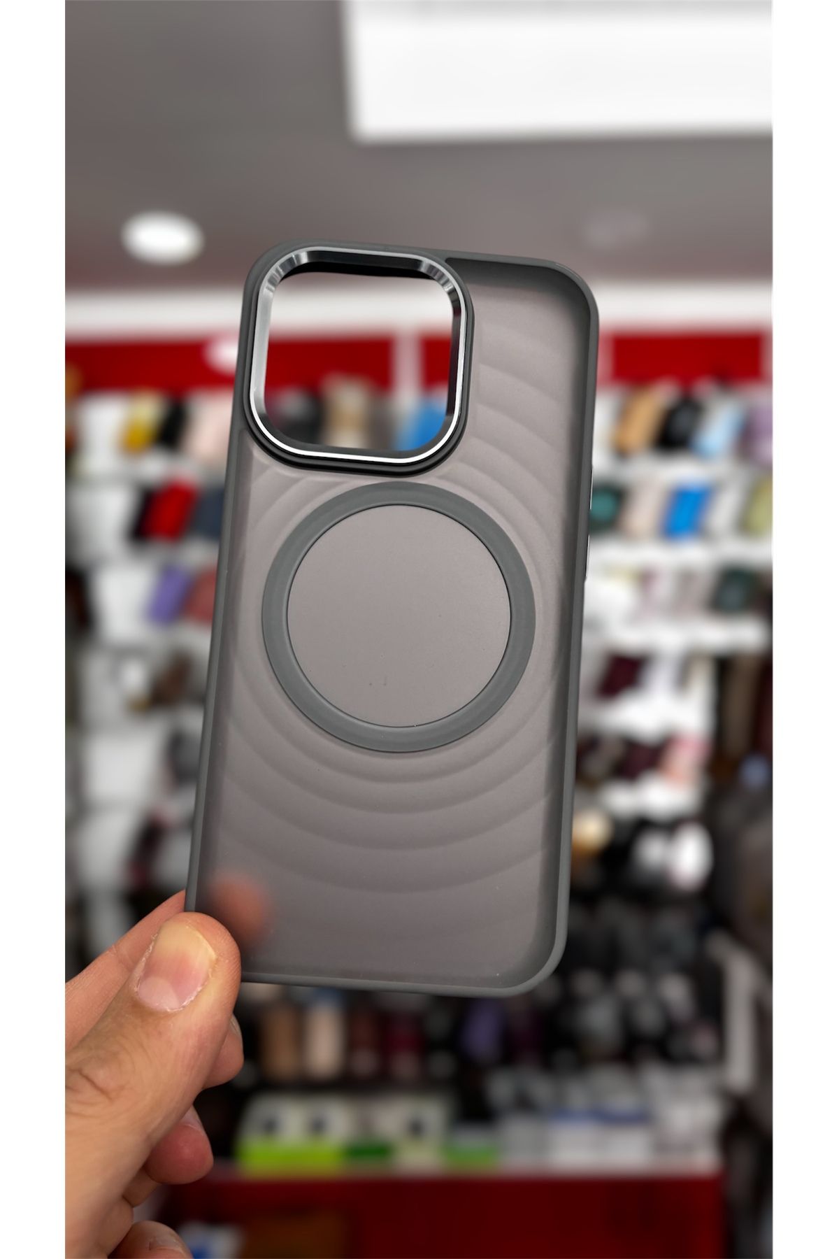 darkpower Apple İPhone 15 Pro Mat Magsafeli Darbe Emici A++ Kaliteli Silikon Kılıf
