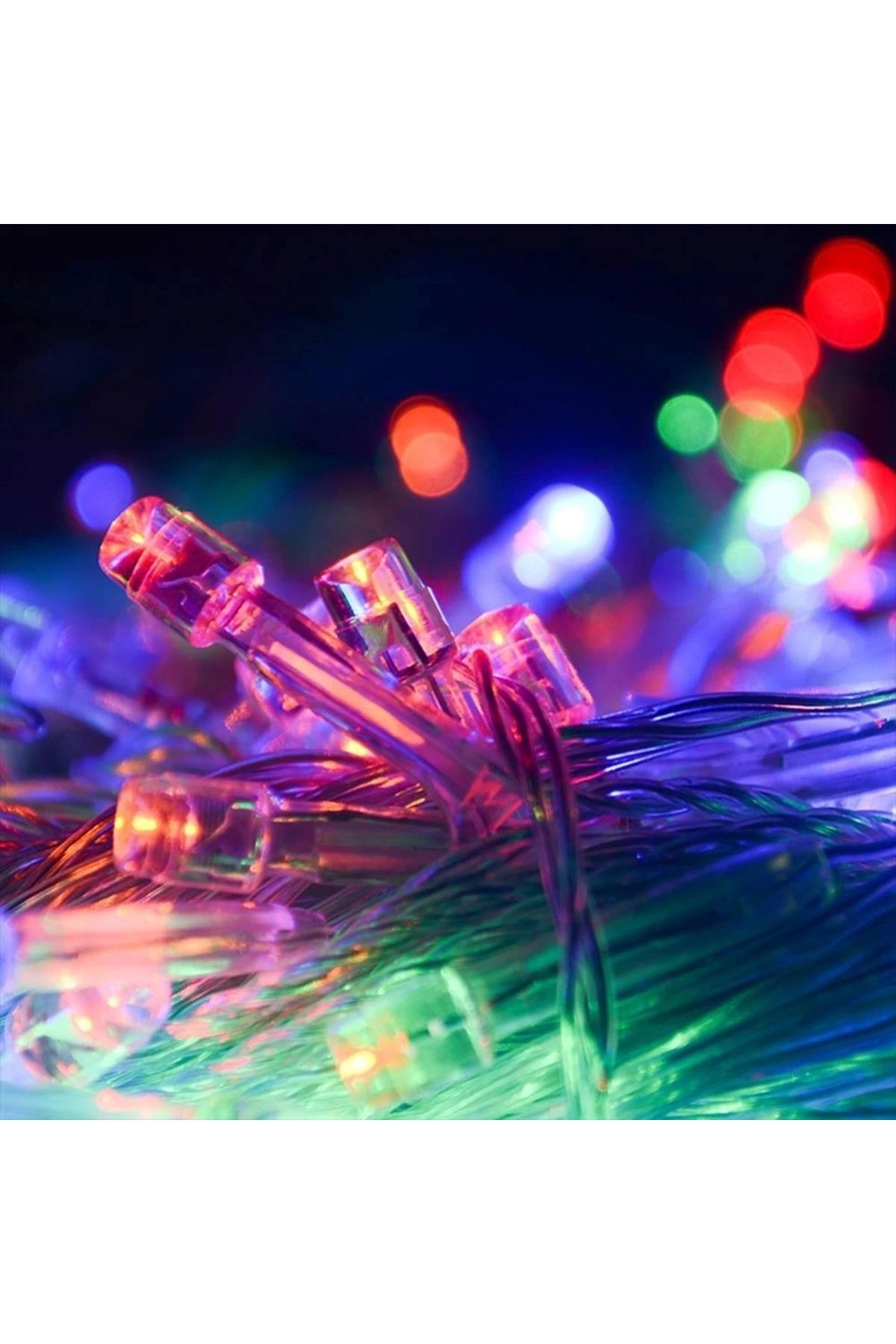STOREMAX 10 Metre 100 Ledli 8 Fonksiyonlu Karışık Renkli RGB Led Lamba (5047)