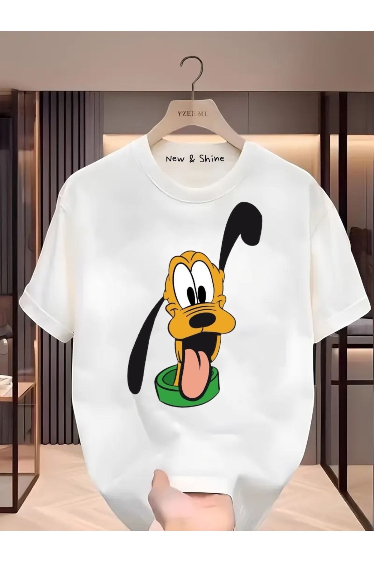 New Shine Uncle Duck Baskılı Oversize T-Shirt