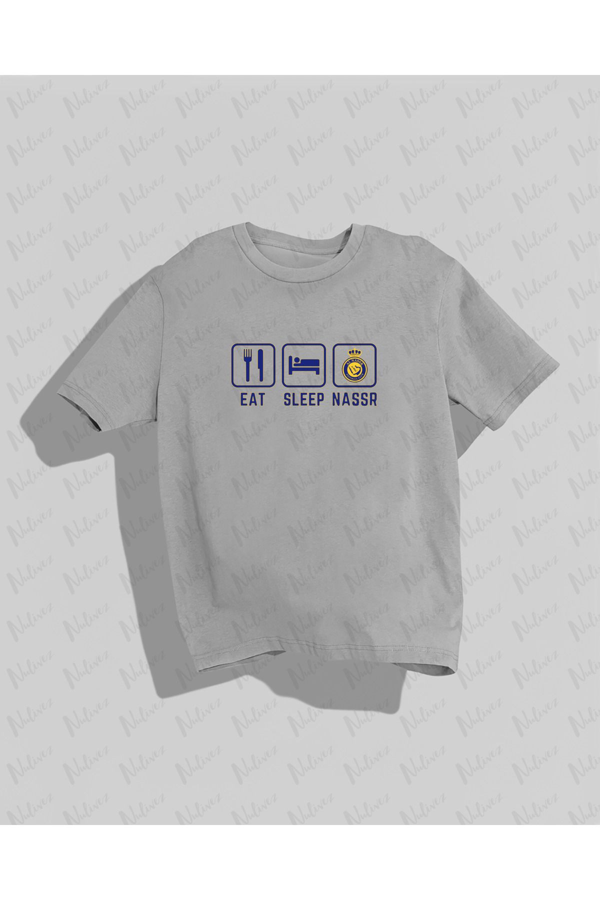 Nulivez AL-NASSR Tasarımı Baskılı Yüksek Kalite Kompakt Unisex Oversize T-Shirt