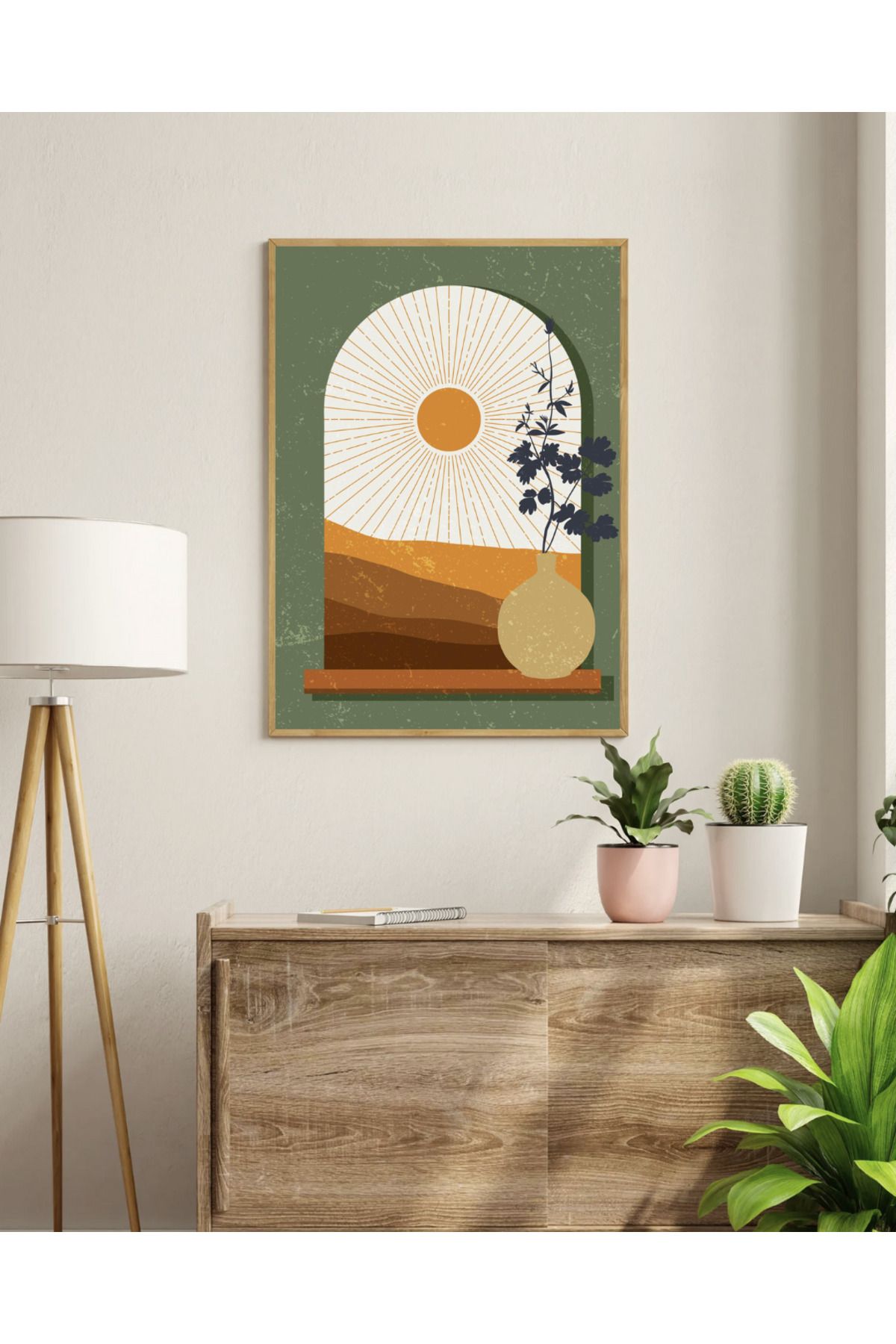 woodhomeworks tek parça salon ofis dekor tablo