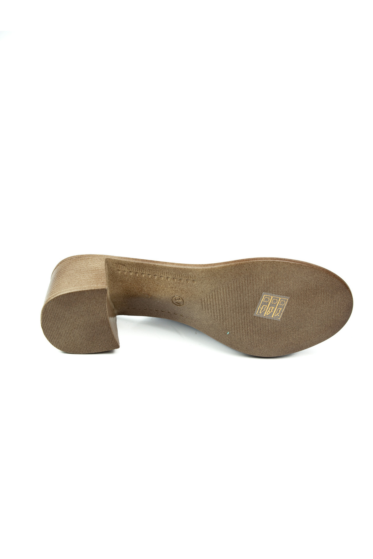 Charmia-Babalı 1513 Charmia Heeled White Leather Women's Slippers 5