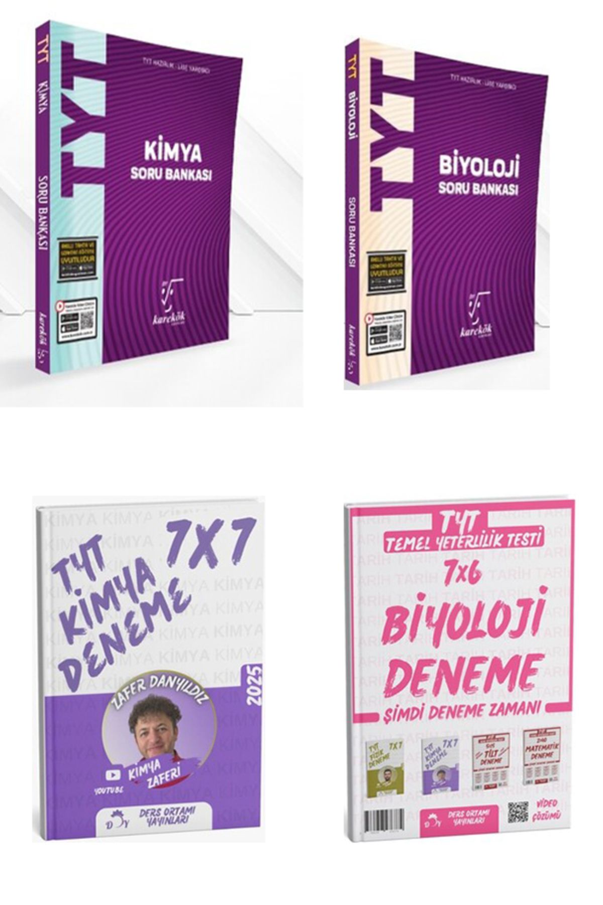 Yeni Müfredat Yayınları 2025 TYT Biyoloji Kimya Soru Bankası ve Deneme Seti
