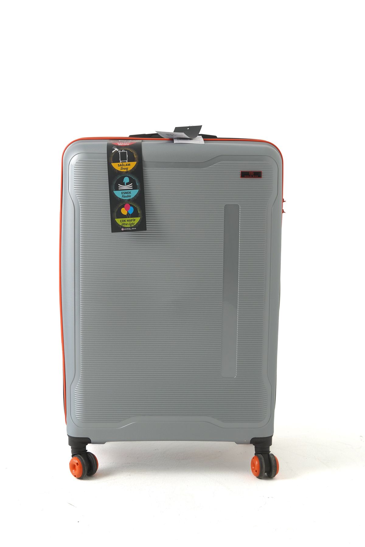 Solo Bag Büyük Boy Polipropilen Kırılmaz Pp Silikon Valiz 75 cm