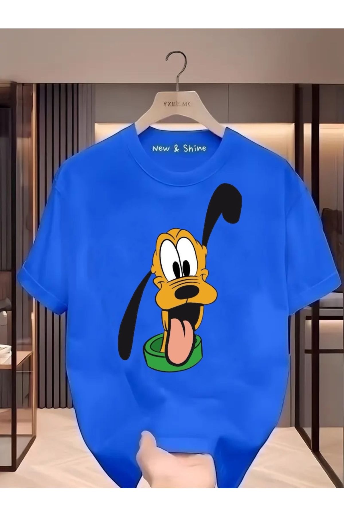 New Shine Uncle Duck Baskılı Oversize T-Shirt