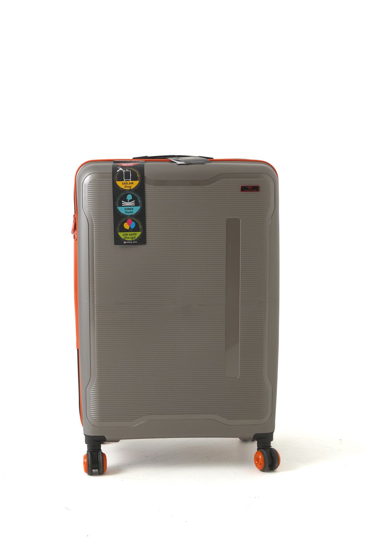 Solo Bag Büyük Boy Polipropilen Kırılmaz Pp Silikon Valiz 75 cm
