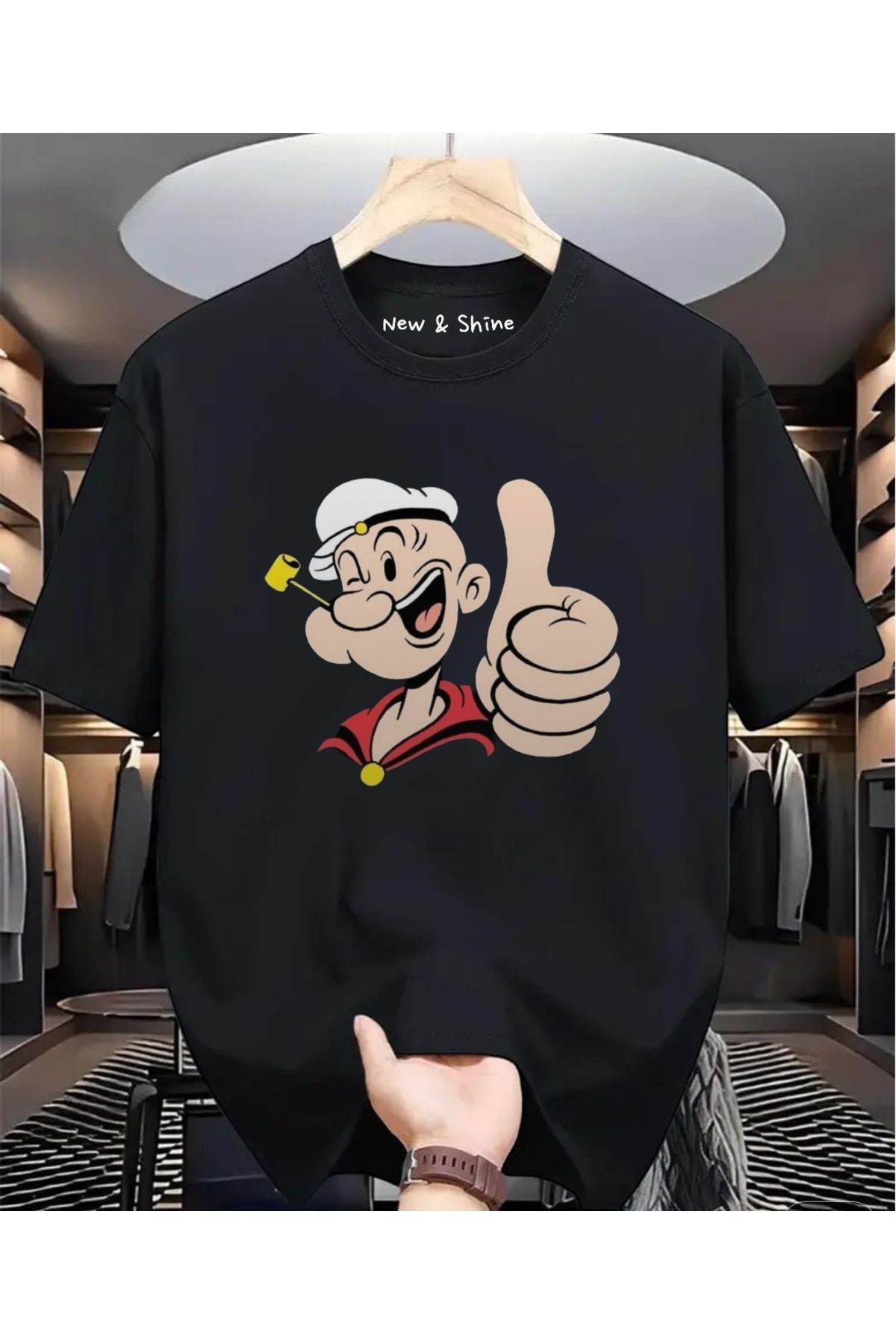 New Shine Temel Reis Büyük Beden Oversize T-Shirt