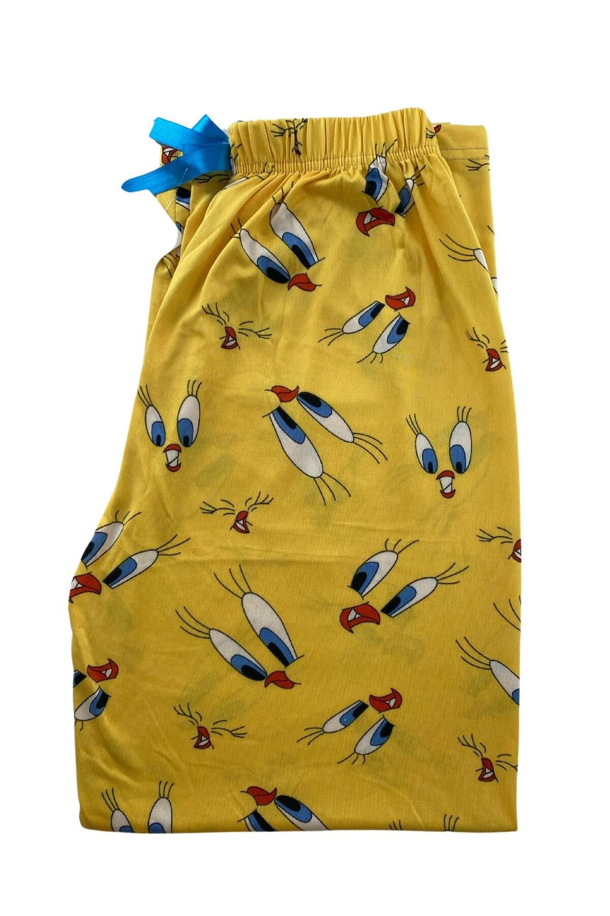 DoDe Flora Kadın Civciv Desenli Pijama Altı Milan - 102