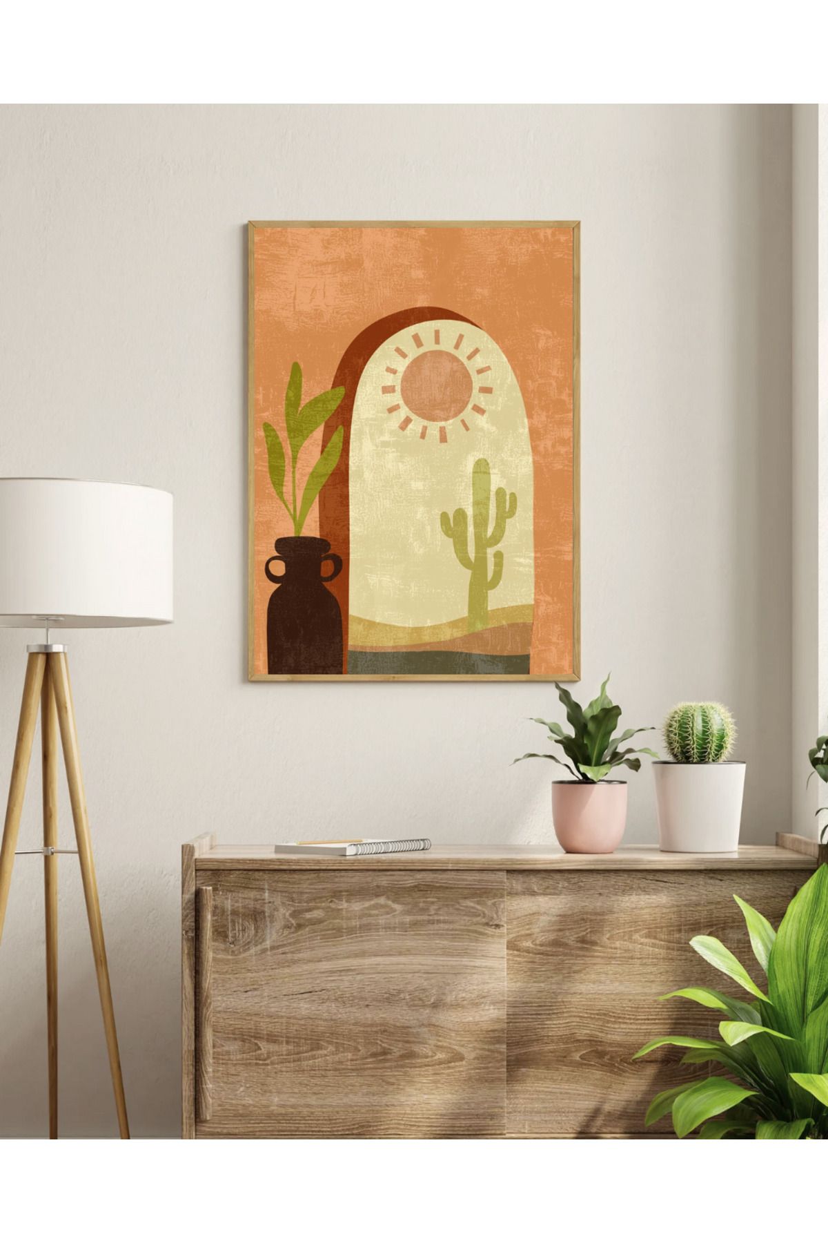 woodhomeworks tek parca salon ofis dekor tablo