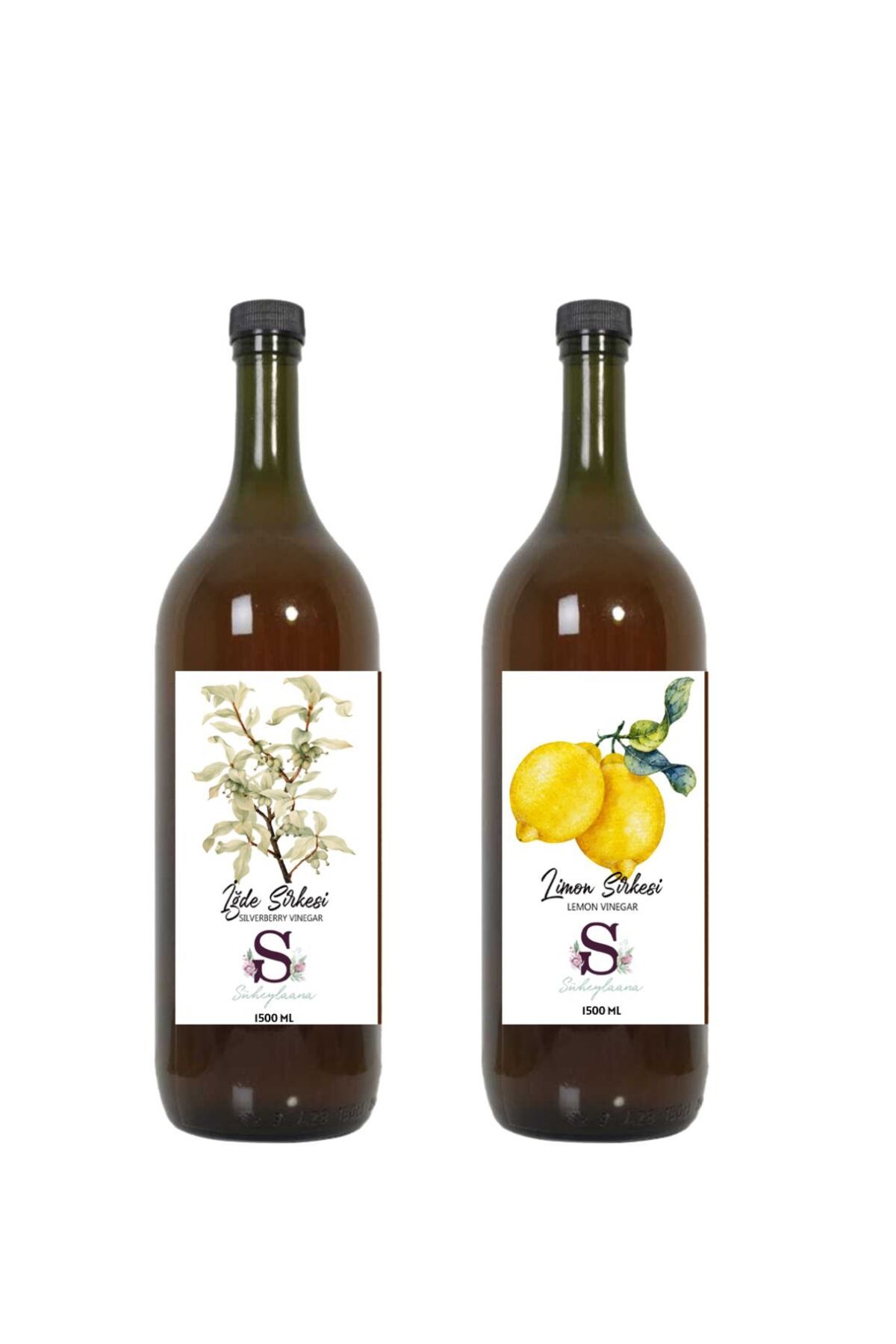Süheylaana Doğal İğde Sirkesi 1500 Ml - Doğal Limon Sirkesi 1500 Ml