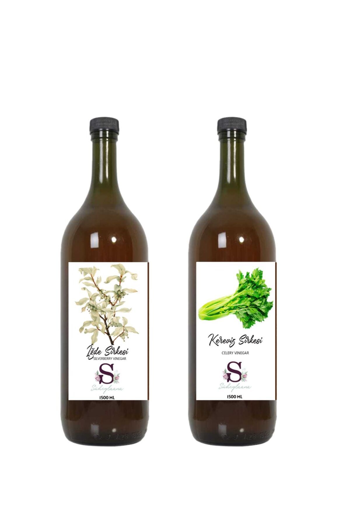 Süheylaana Doğal İğde Sirkesi 1500 Ml - Doğal Kereviz Sirkesi 1500 Ml