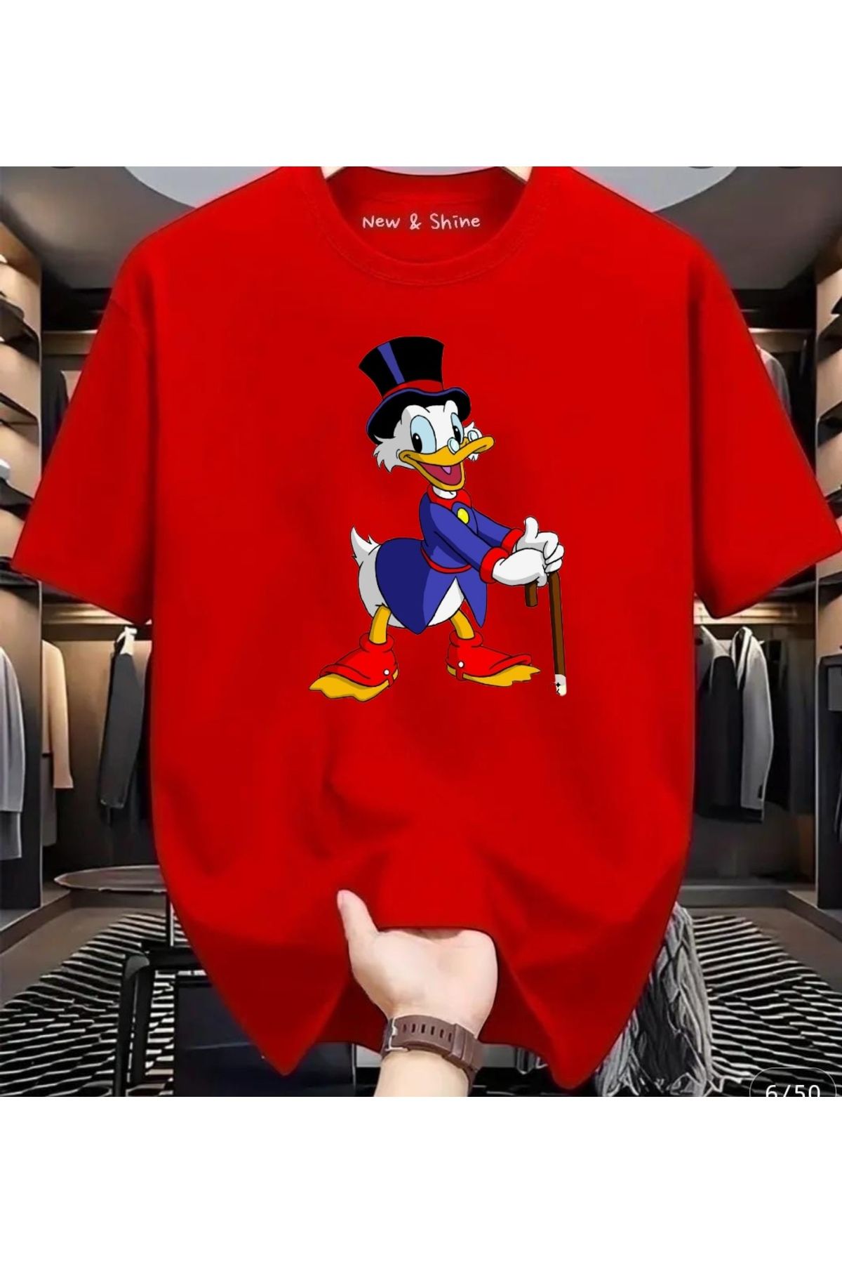 New Shine Uncle Duck Büyük Beden Oversize T-Shirt
