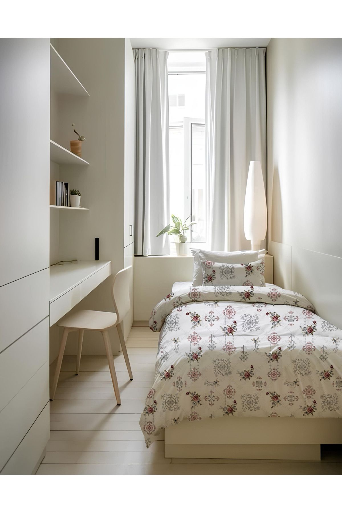 Selimbey Home ETAMİN BAHARI %100 Pamuk Tek Kişilik NEVRESİM TAKIMI |