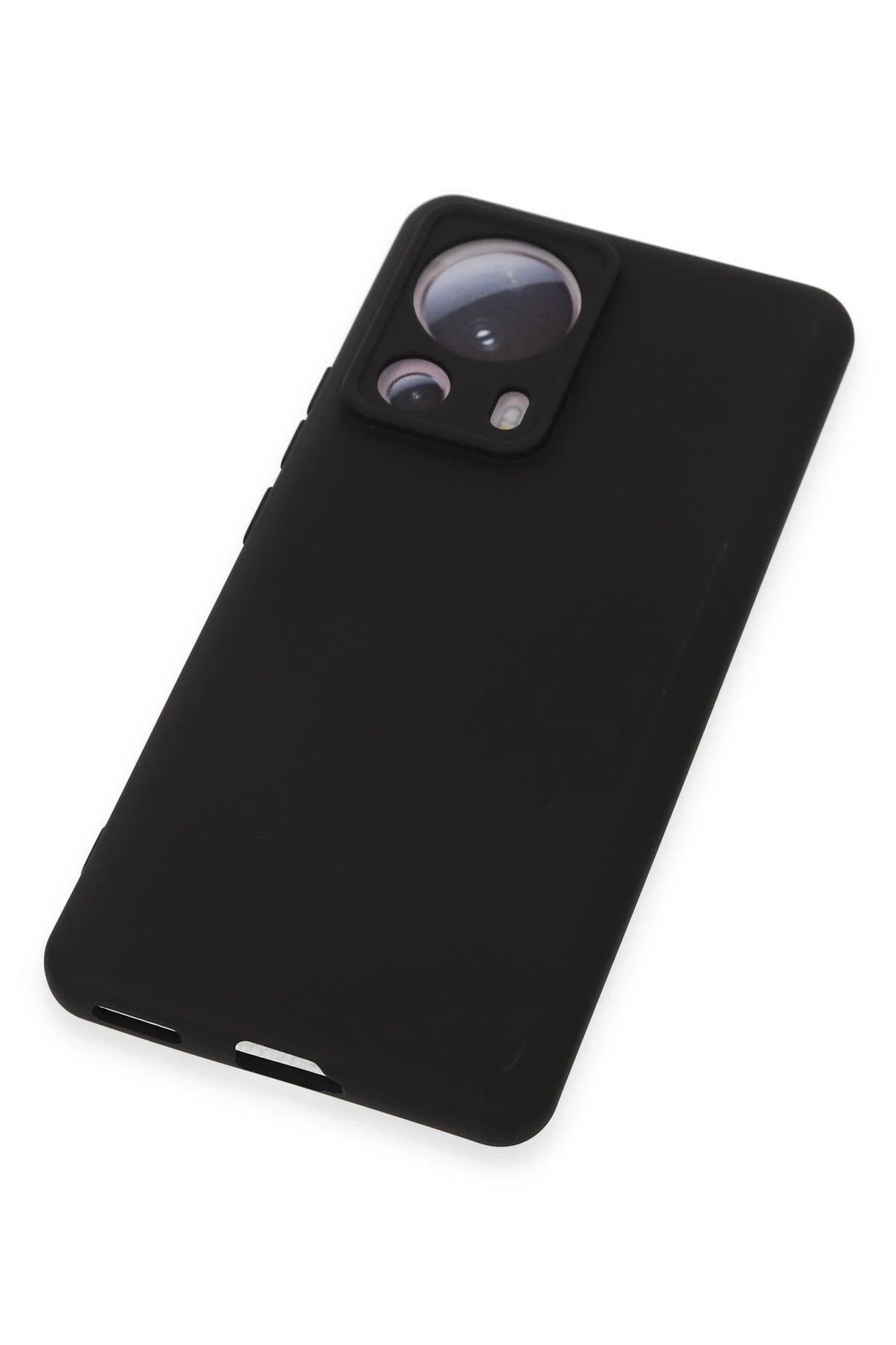 NewFace Xiaomi Mi 13 Lite Uyumlu Kılıf Nano içi Kadife Silikon - Siyah