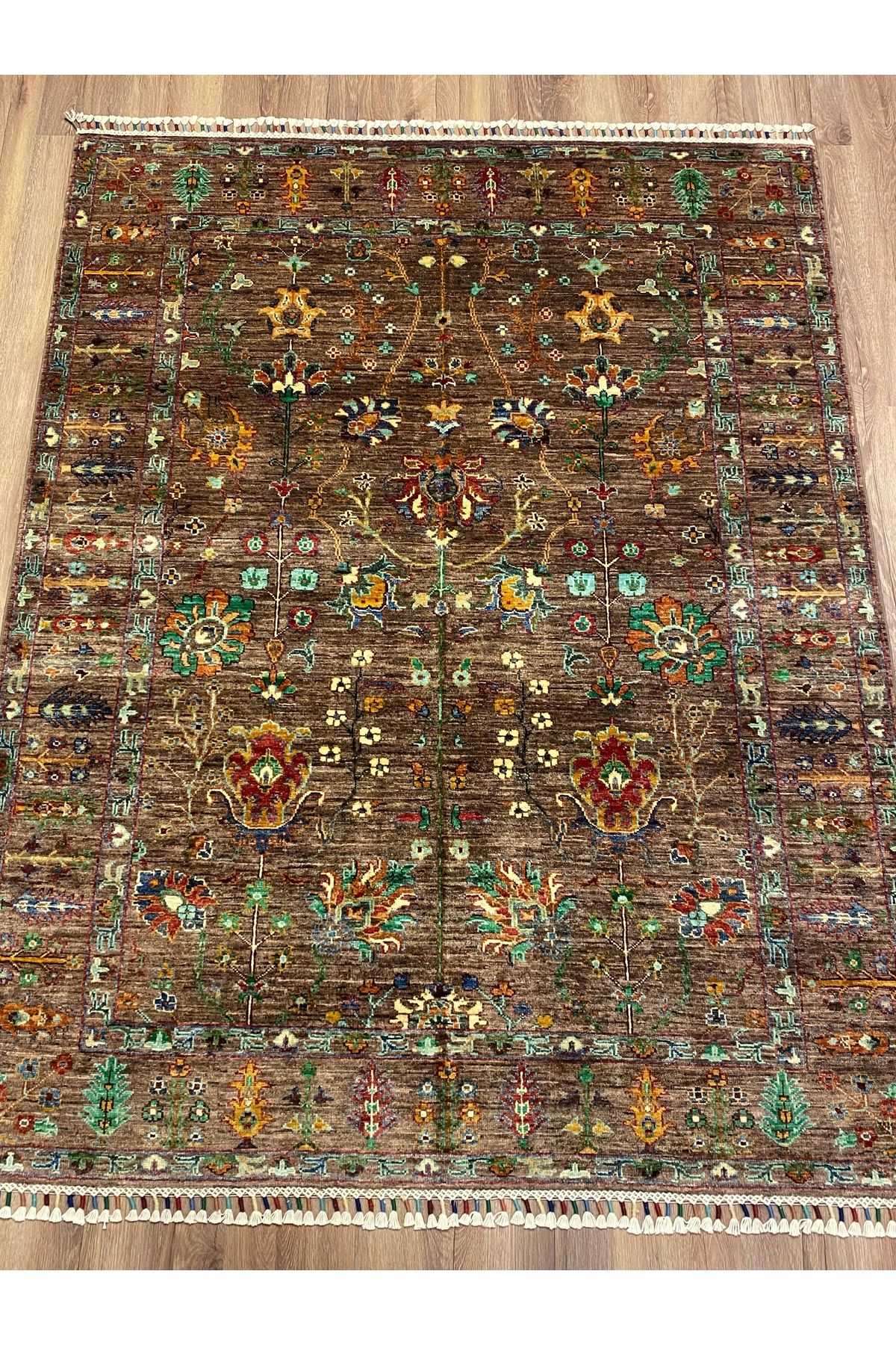 fethiyehalıkilim El Dokuma Afgan Sultani Halısı – %100 Yün, Naturel Dekoratif Halı, El İşi Özgün Tasarım