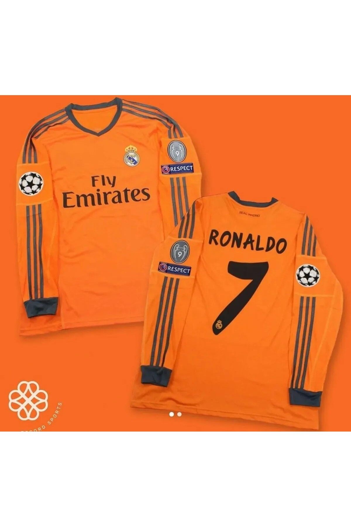 Ronson R.madridd 2013/14 Sezonu Cristiano Ronaldo Nostalji Forması (Orange)