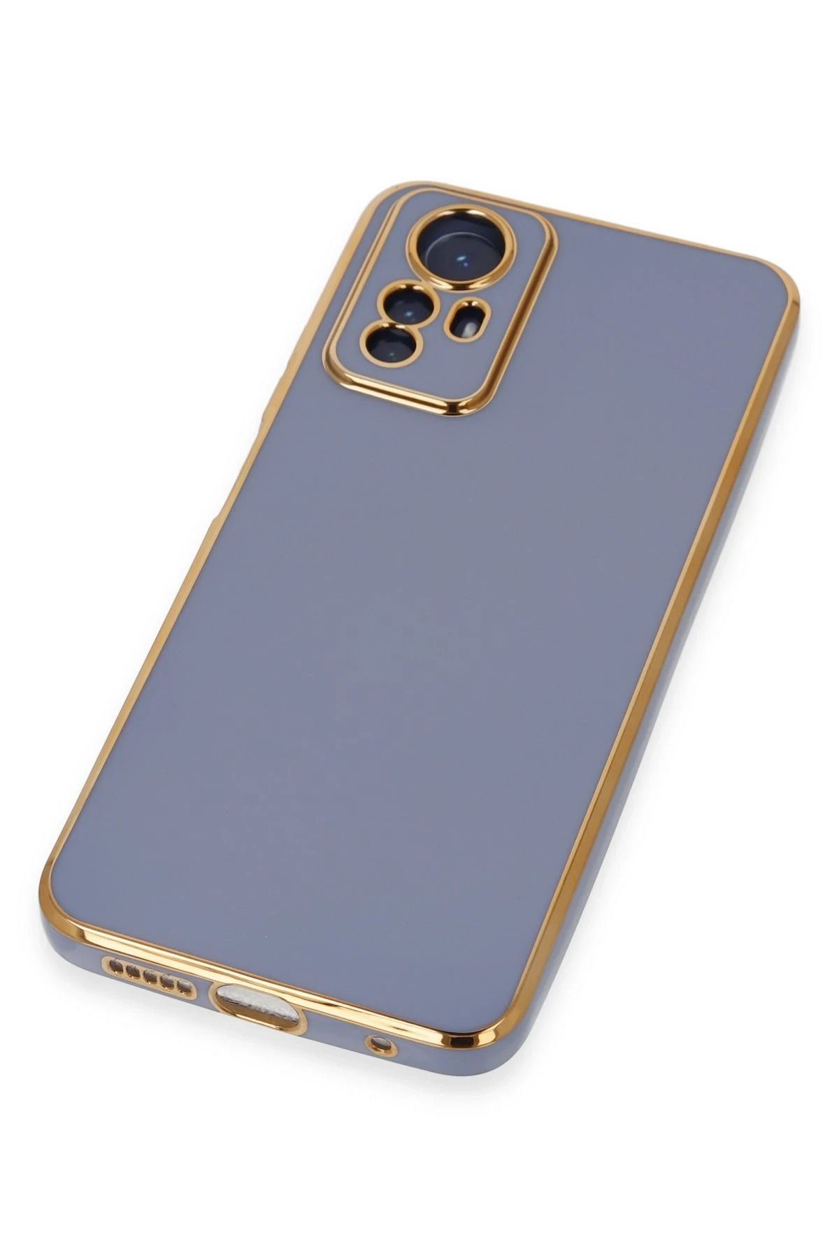 NewFace Xiaomi Redmi Note 12S Kılıf Volet Silikon - Mavi WLZOR
