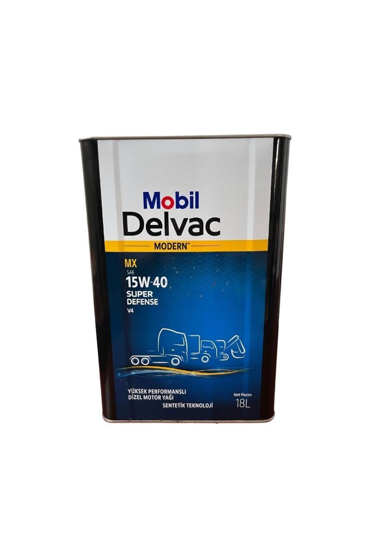 Mobil Delvac 15W-40 Super Defense V4 Dizel Motor Yağı - 18 Lt.