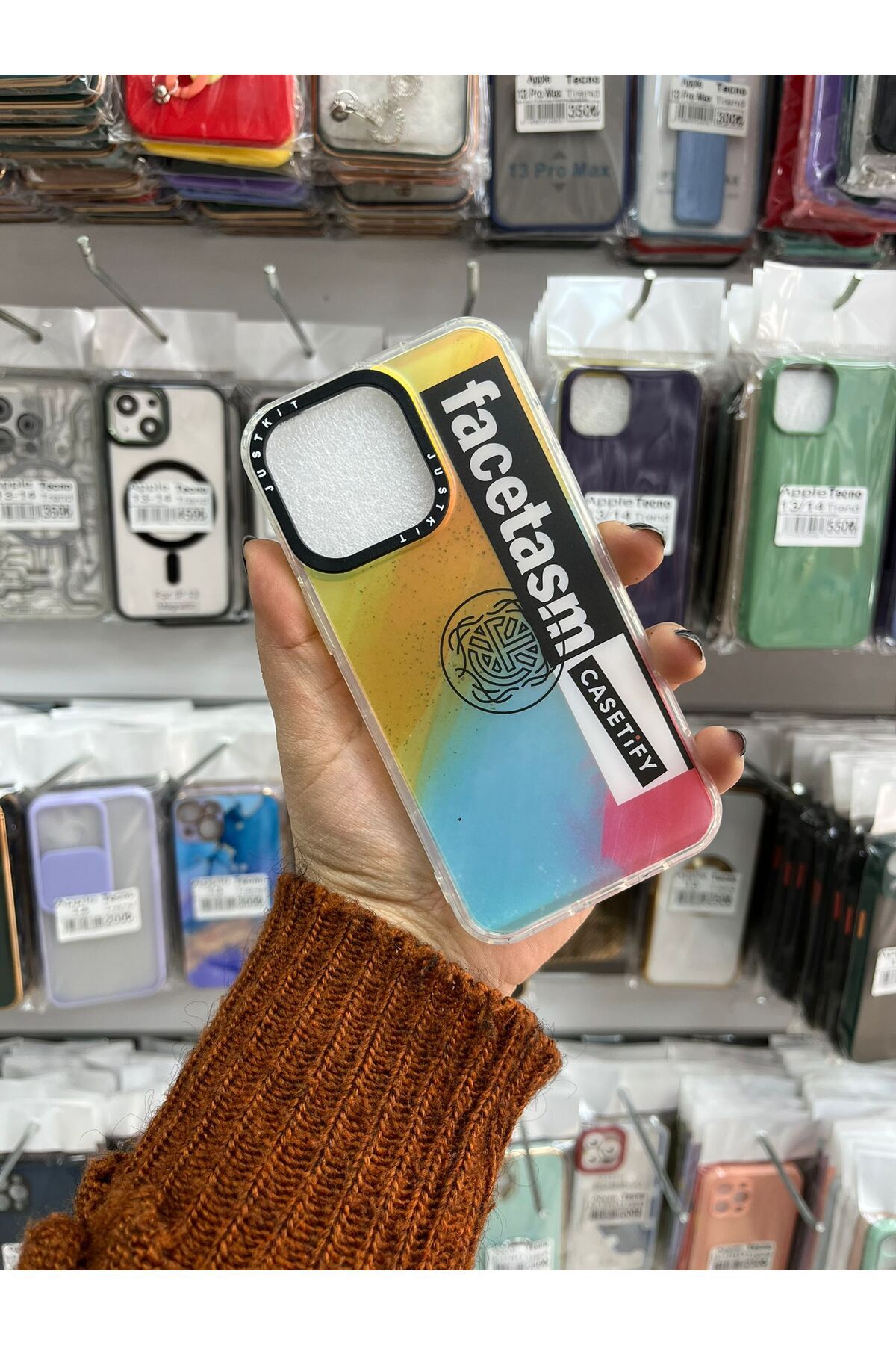 TECNOTREND Apple İphone 13 pro DESENLİ RENKLİ AMAS KAPAK