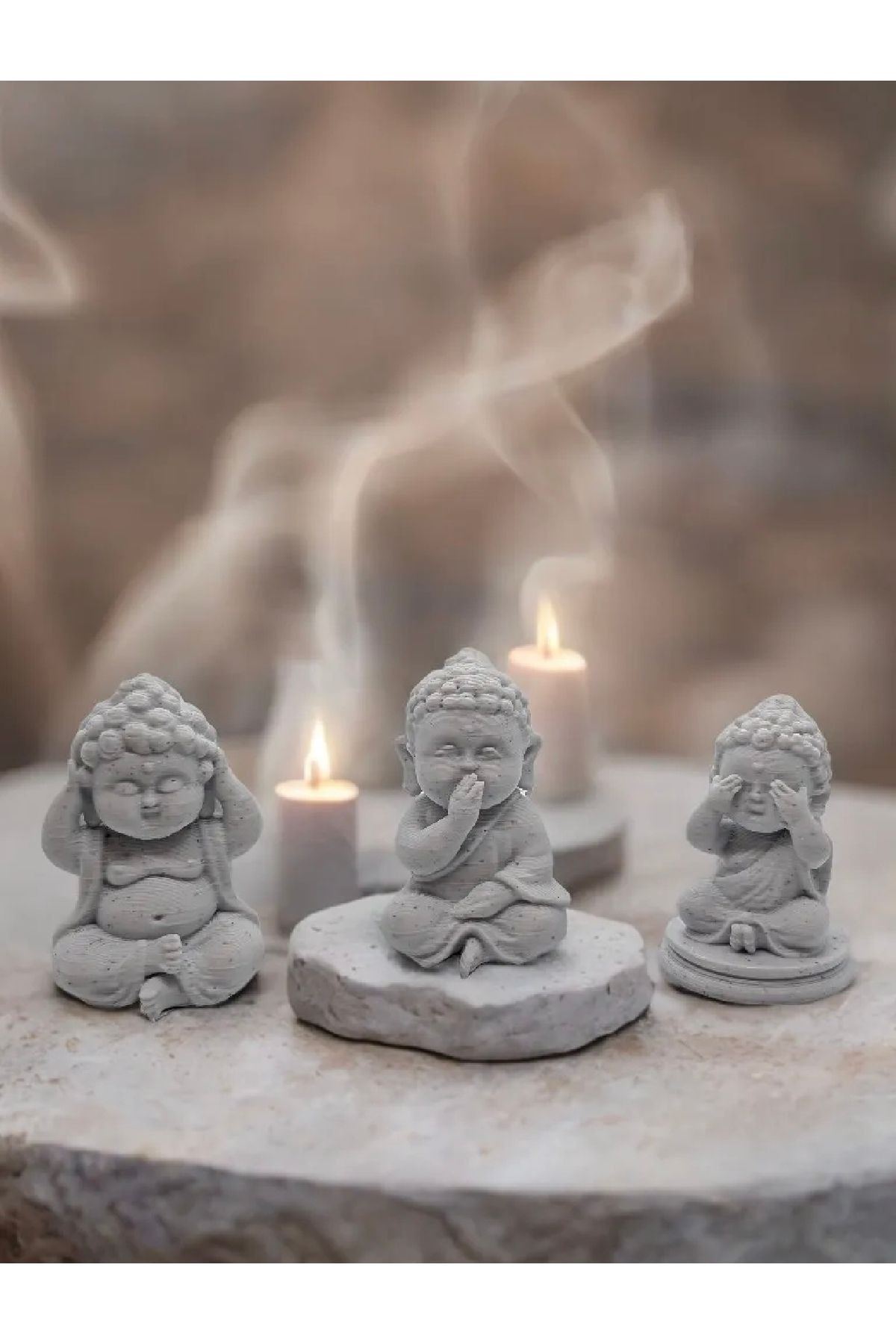üç boyutlu haller Mini Buda Görmedim-Duymadım-Konuşmadım