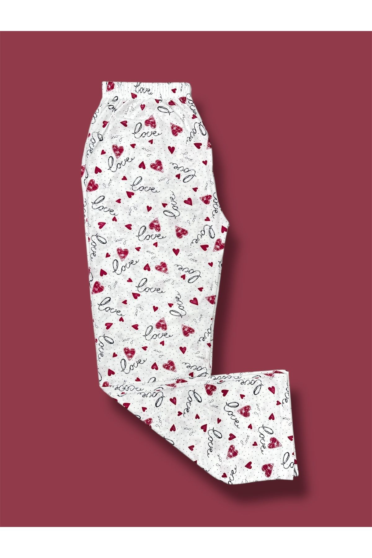 Erdenay Tekstil Desenli Penye Kadın Pijama Altı