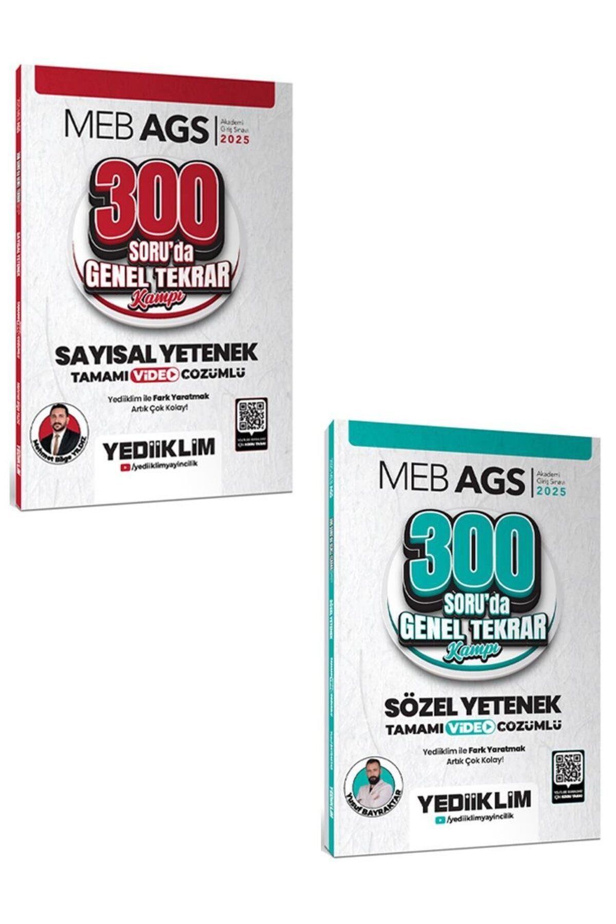 Yediiklim Yayınları Yediiklim 2025 MEB AGS Sayısal Sözel Yetenek 300 Soruda Tamamı Video Çözümlü Genel Tekrar Kampı 2 li
