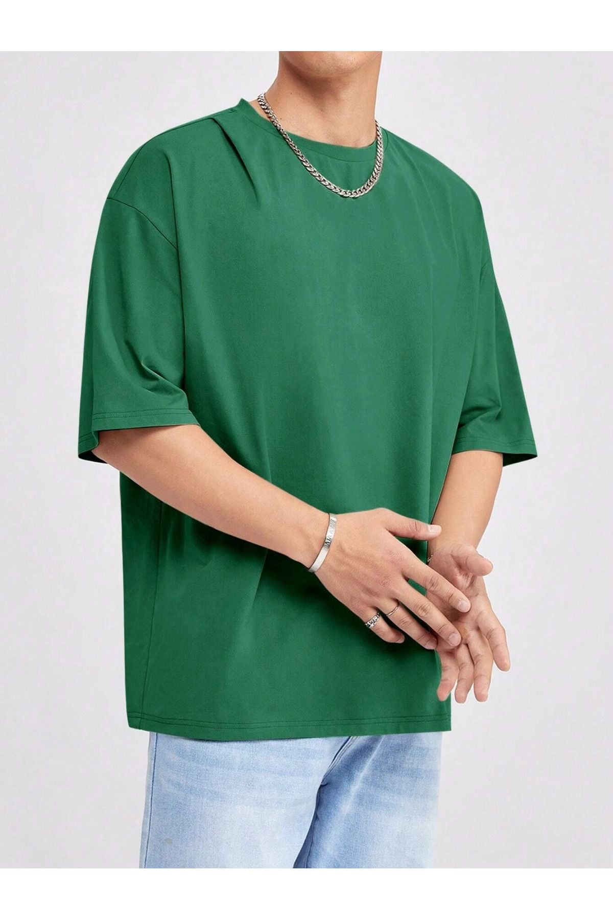 PAVRO Unisex Oversize tişörT Çok Renkli Baskılı T-shirt