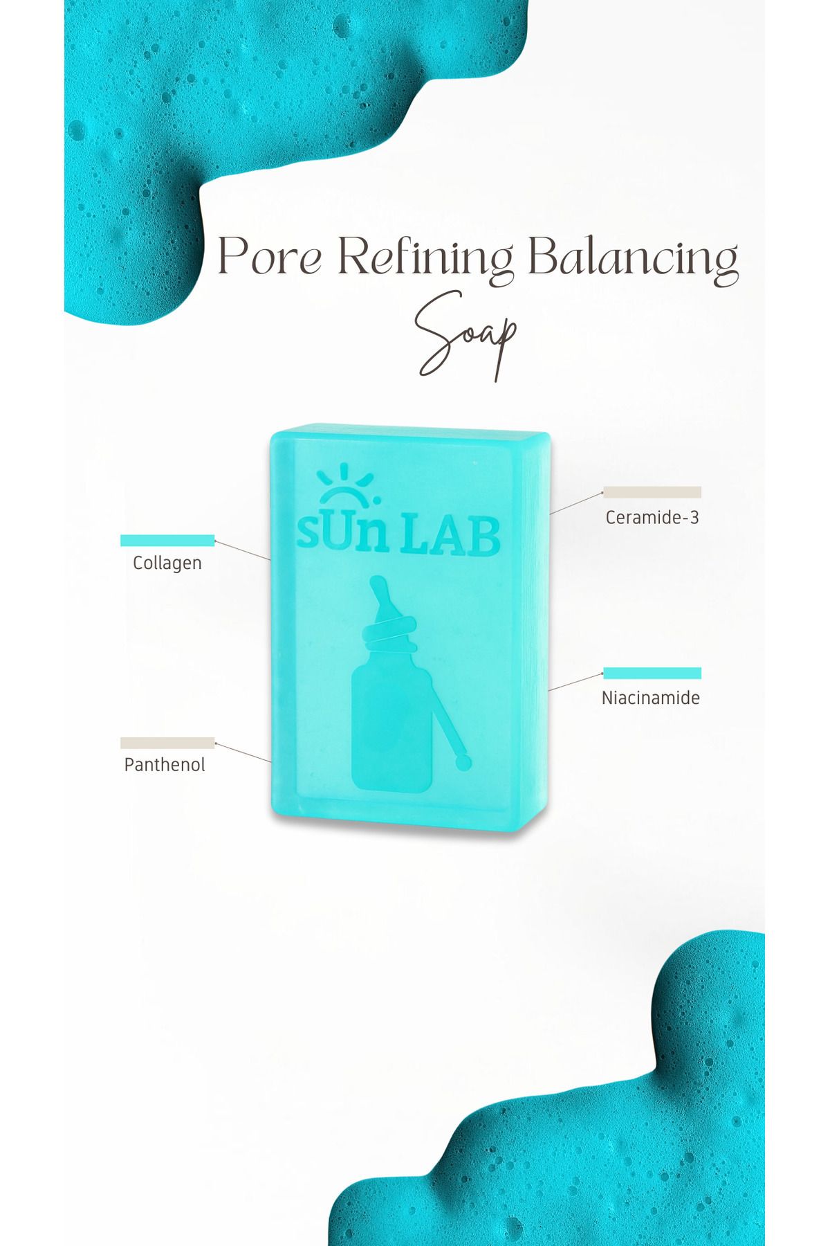 sun lab beauty care solution Bariyer Güçlendirici, Sıkılaştırıcı, Karşıtı Pore Refining Balancing Sabun 50gr