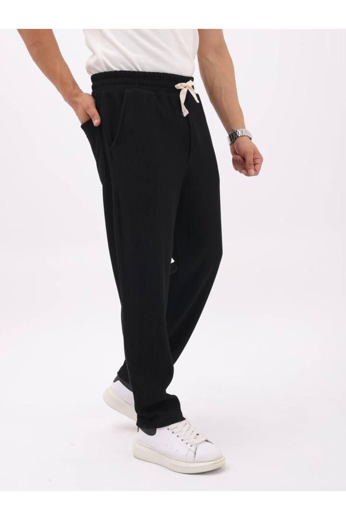 BAGGY Likralı Kumaş Jogger Eşofman