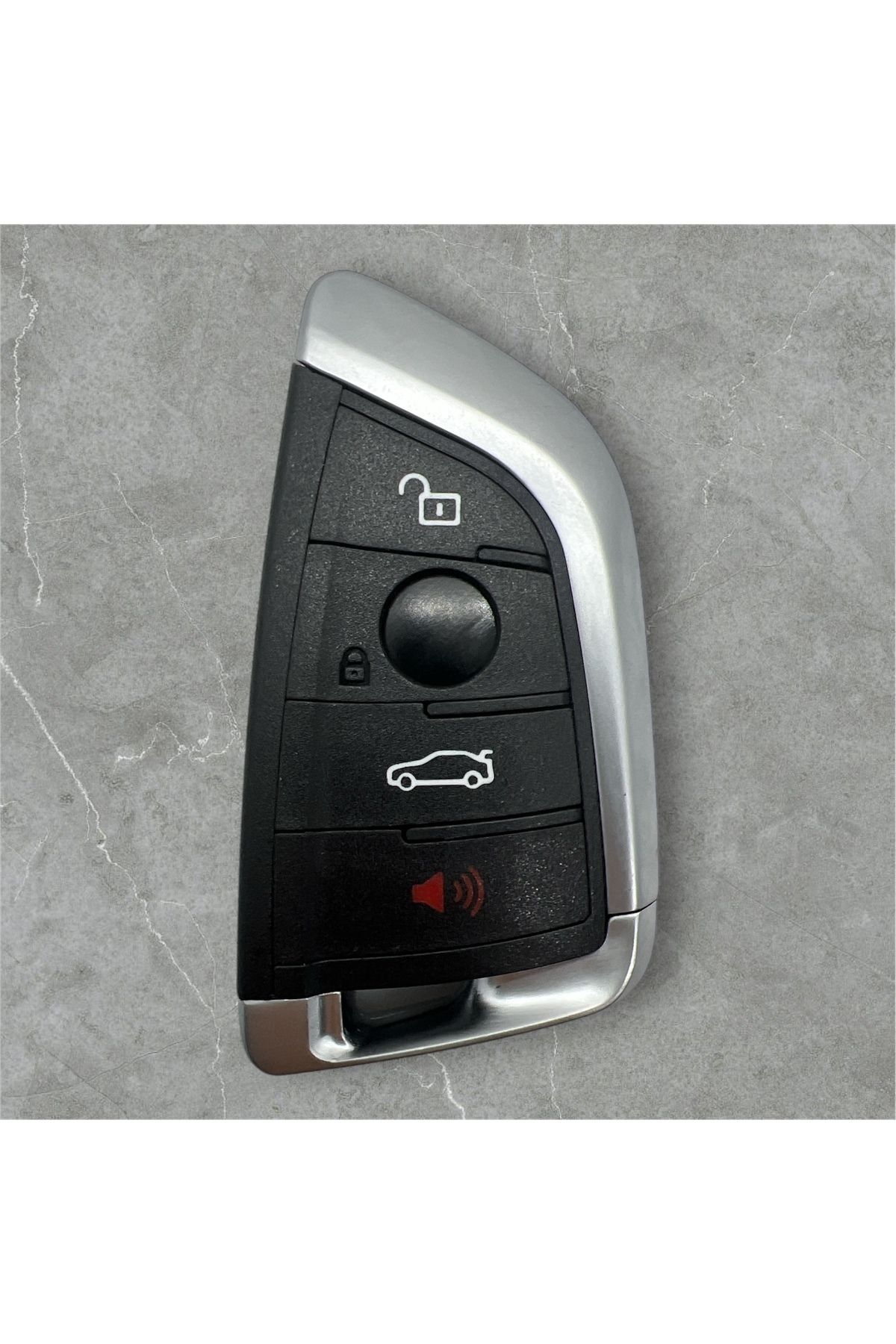 Luxe Aksesuarr BMW F10 - F30 - F11- F90 Serisi X1 X3 X5 X6 Smart 4 Buton Kumanda Kabı Siyah