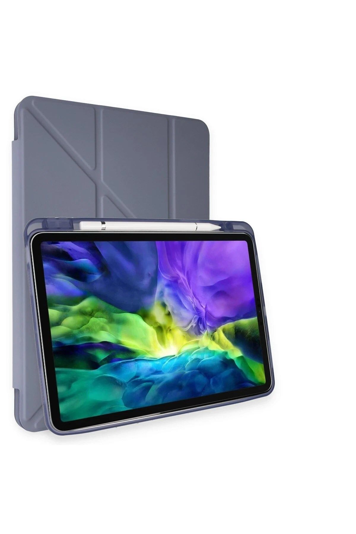NewFace iPad Pro 11 (2024) Uyumlu Standlı Kalemlikli Tablet Kılıfı 5 Kullanım Modu