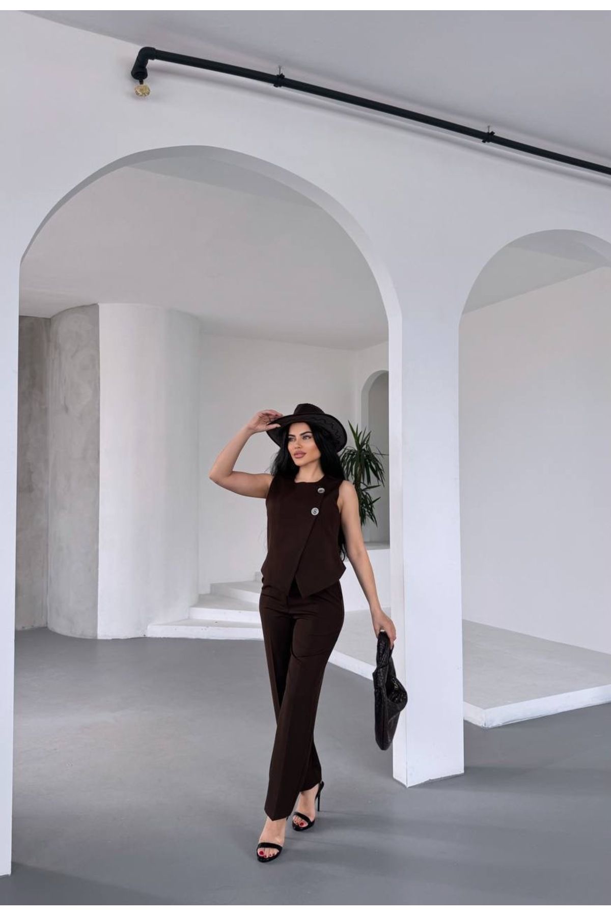 MORENA BUTİK Yelekli Pantolon Takım İkili