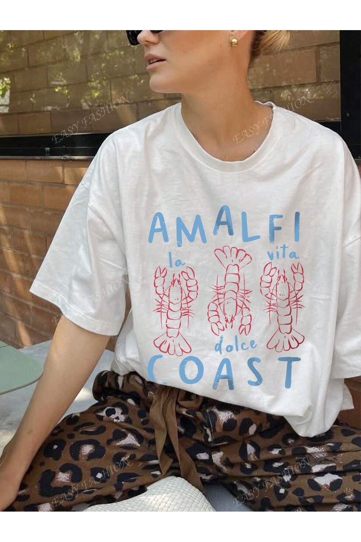 Jose Clothing Oversize Kesim Kısa Kollu Baskılı T-shirt
