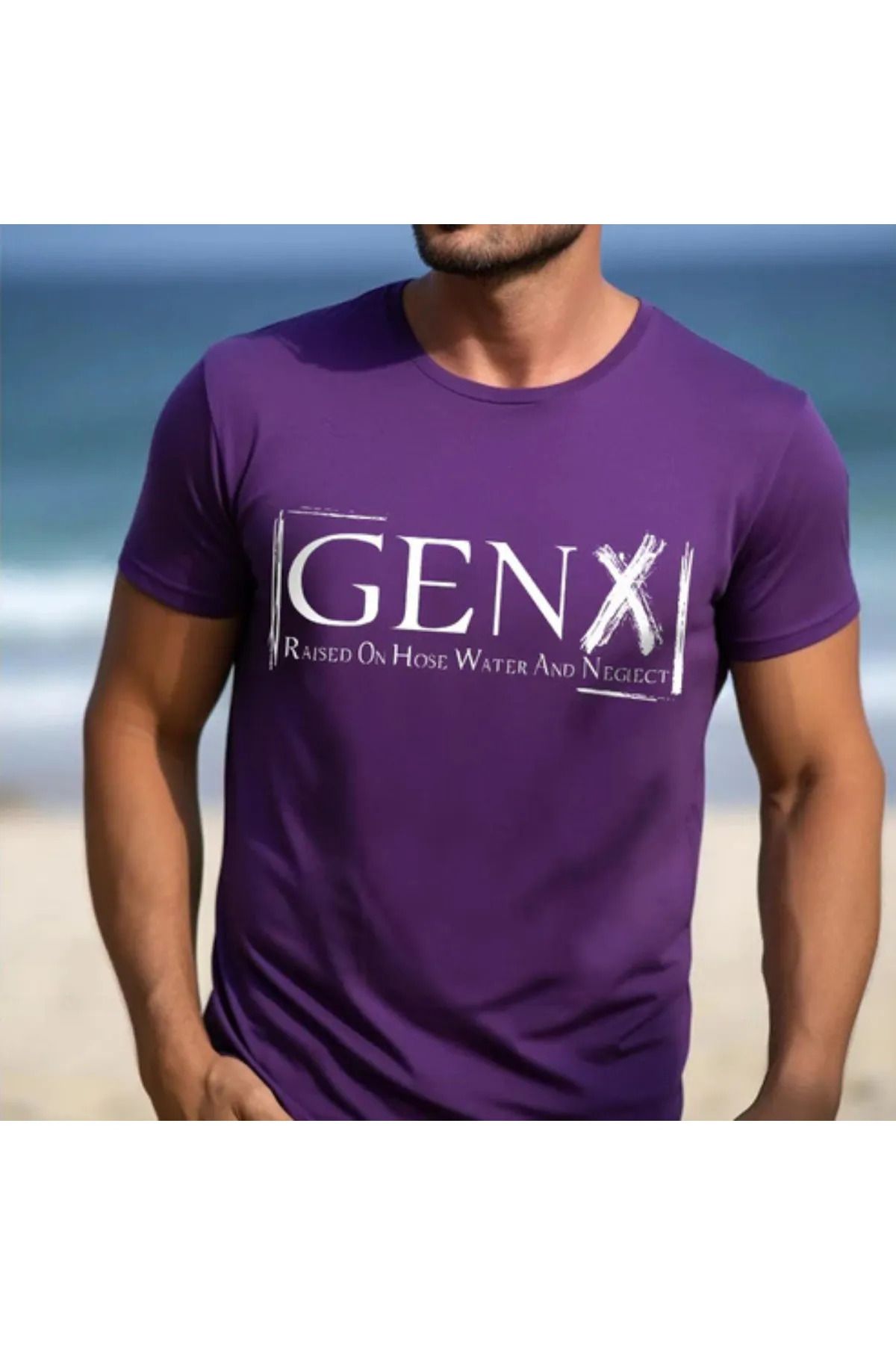 FeaR LeeS GENX Raised On Hose Water And Neglect Baskılı Oversize T-shirt