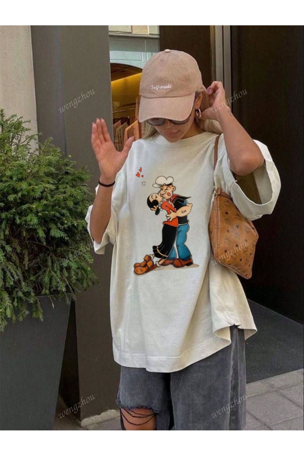 Jose Clothing Oversize Kesim Kısa Kollu Baskılı T-shirt