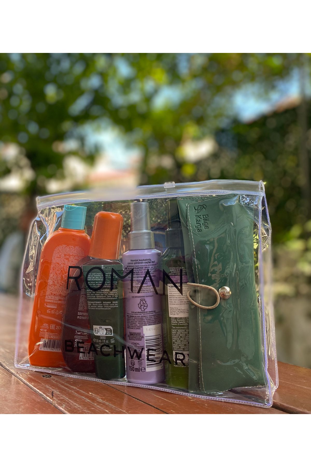 MODA Plaj clutch çanta / makyaj çantası