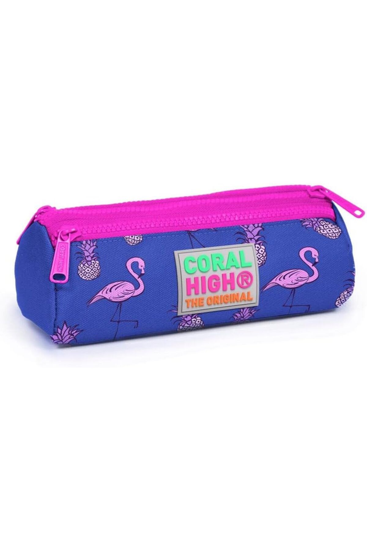 STOREMAX cmllashop High Mor Flamingo Kalem Çanta, Üç Bölmeli 22316 542093
