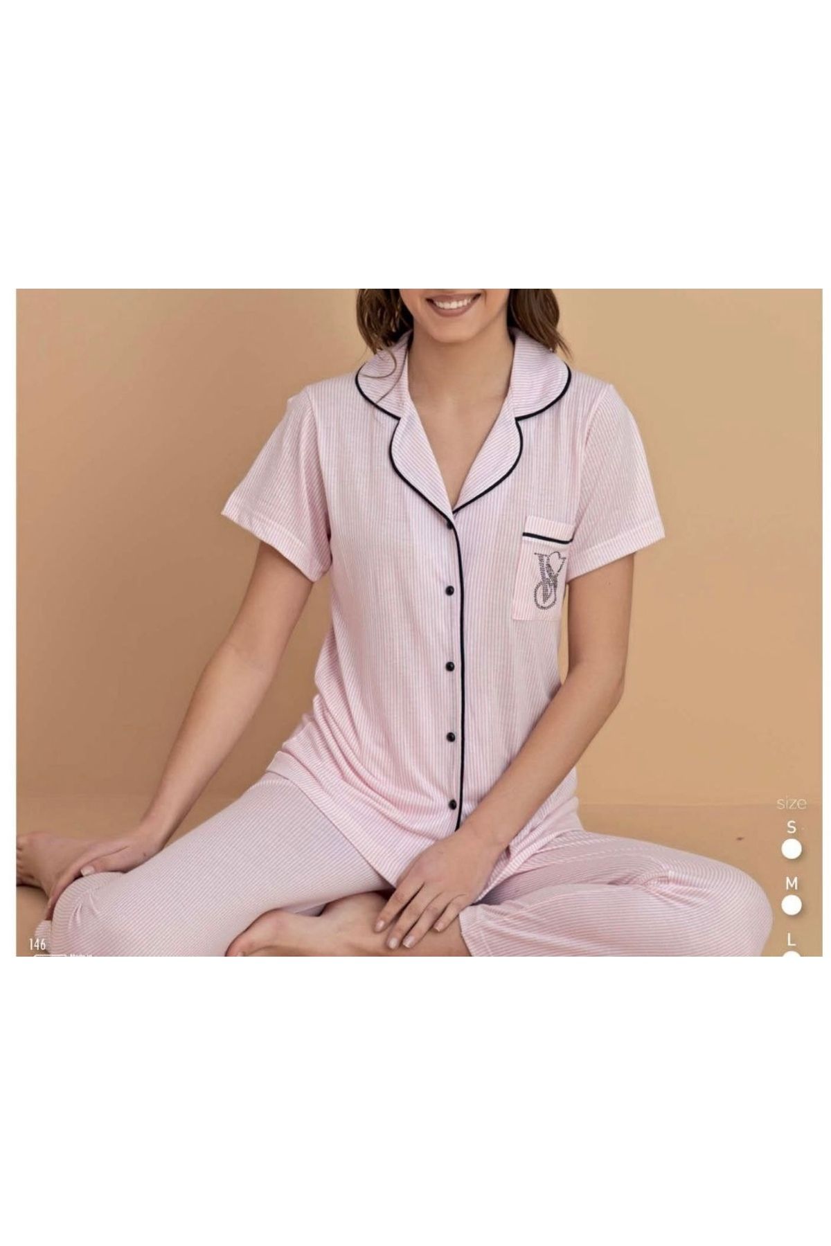 Pijamacım Kısa kollu pijama takımı