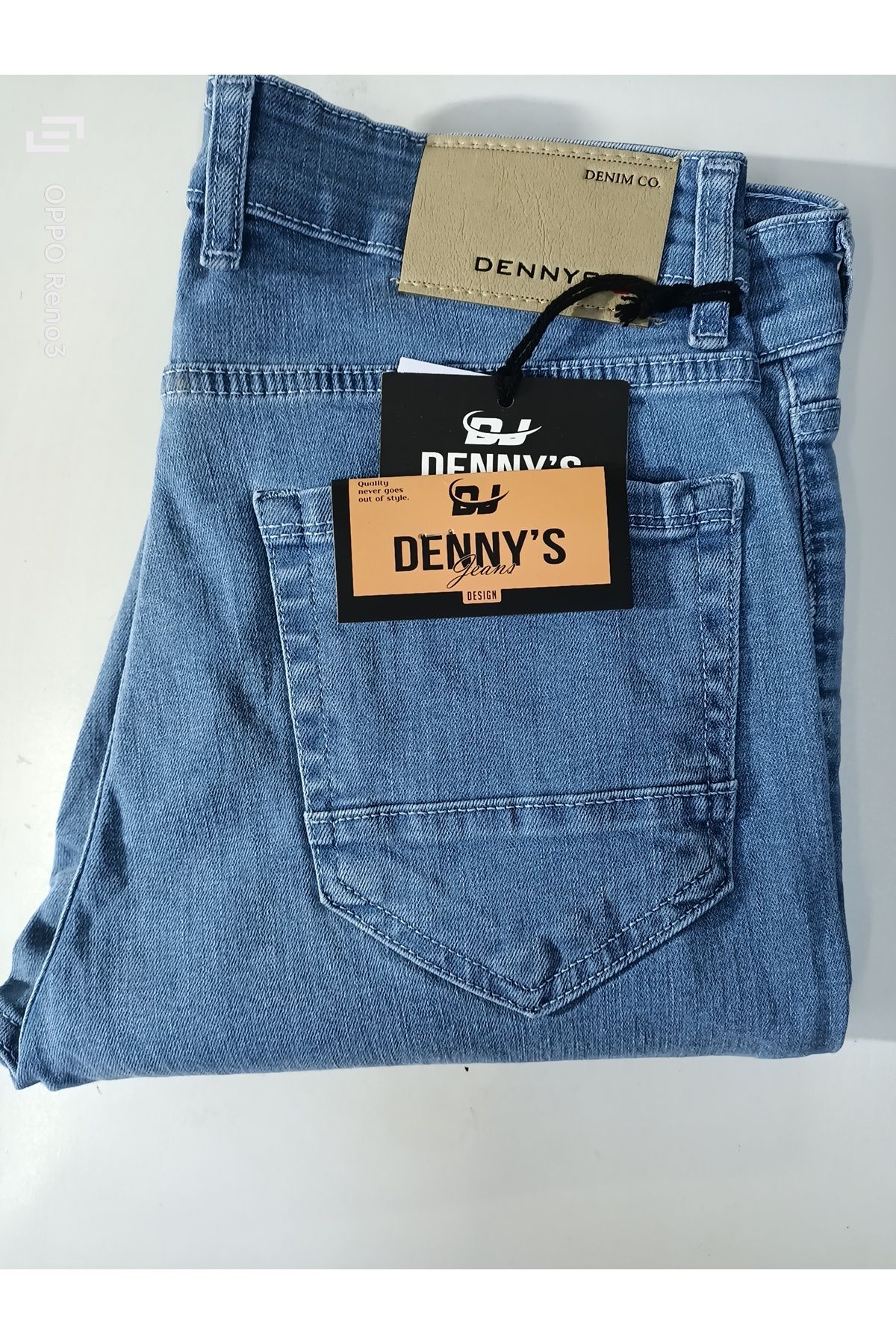 DENNYS klasik likralı fermuarlı kot pantolon